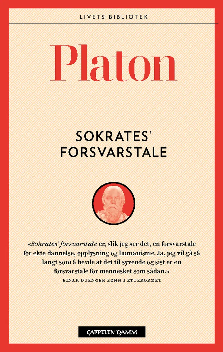 Omslag Sokrates' forsvarstale av Platon (Heftet)