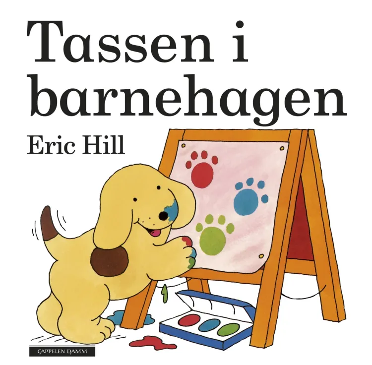 Omslag Tassen i barnehagen av Eric Hill (Innbundet)