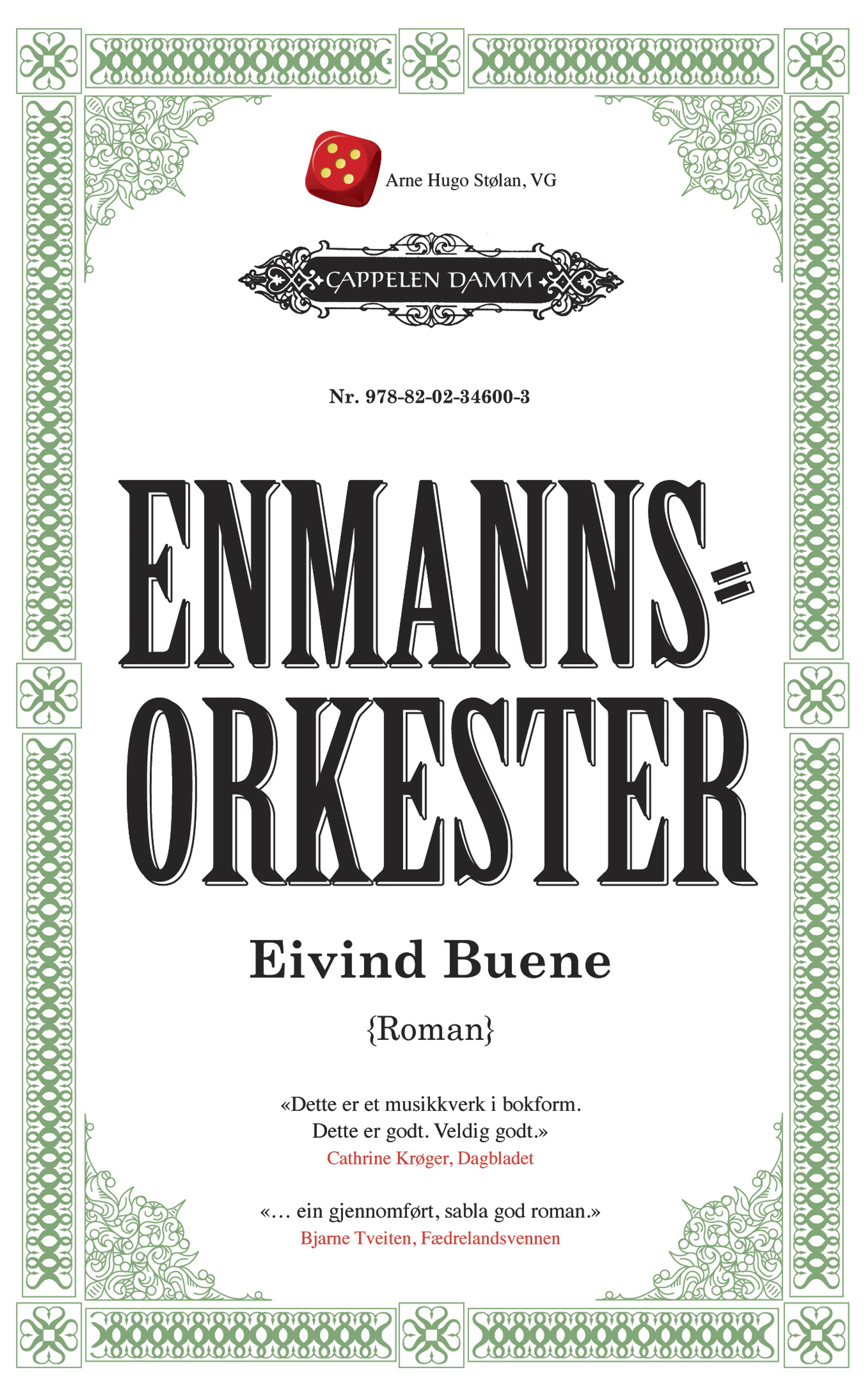 Omslag Enmannsorkester av Eivind Buene (Heftet)