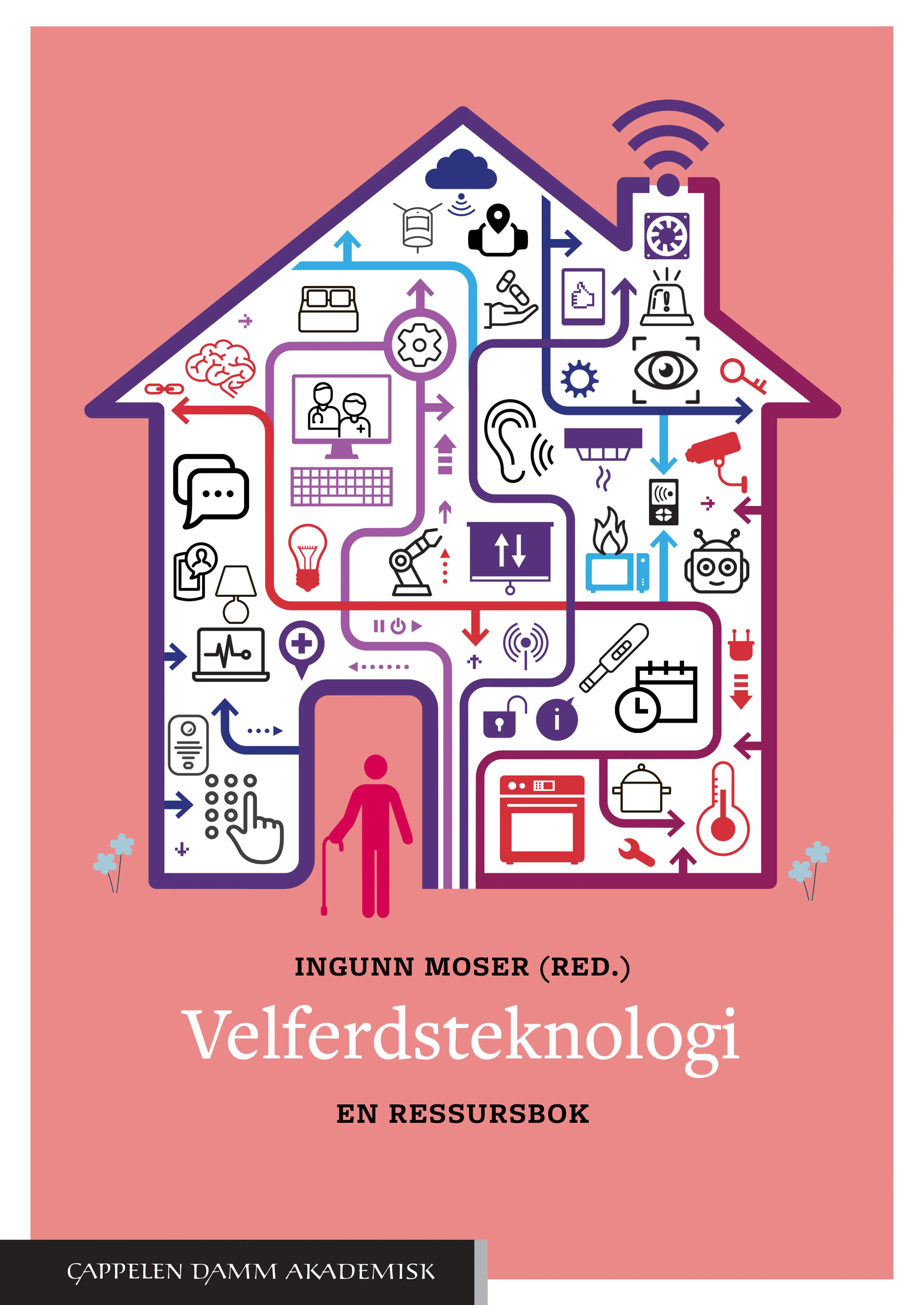 Omslag Velferdsteknologi av Ingunn Moser (red.) (Heftet)