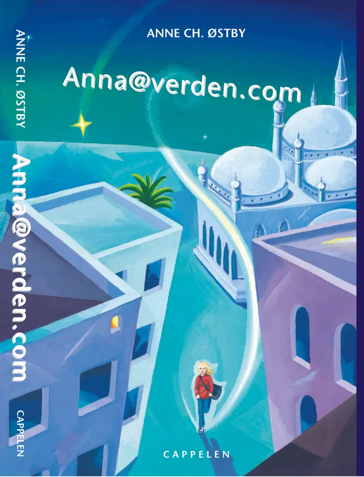 Omslag Anna@verden.com av Anne Christine Østby (Innbundet)