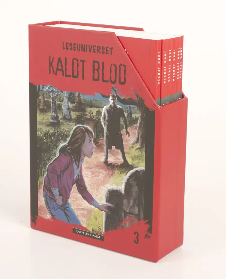 Omslag Kaldt blod 13-18 i kassett av Jørn Jensen (Eske)