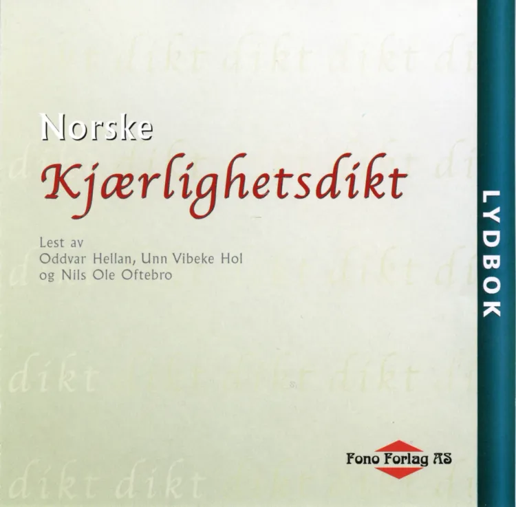 Omslag Norske kjærlighetsdikt av Inger Hagerup, Stein Mehren, Arnulf Øverland, Aslaug Vaa, Georg Johannesen og Jan Erik Vold (Lydbok)