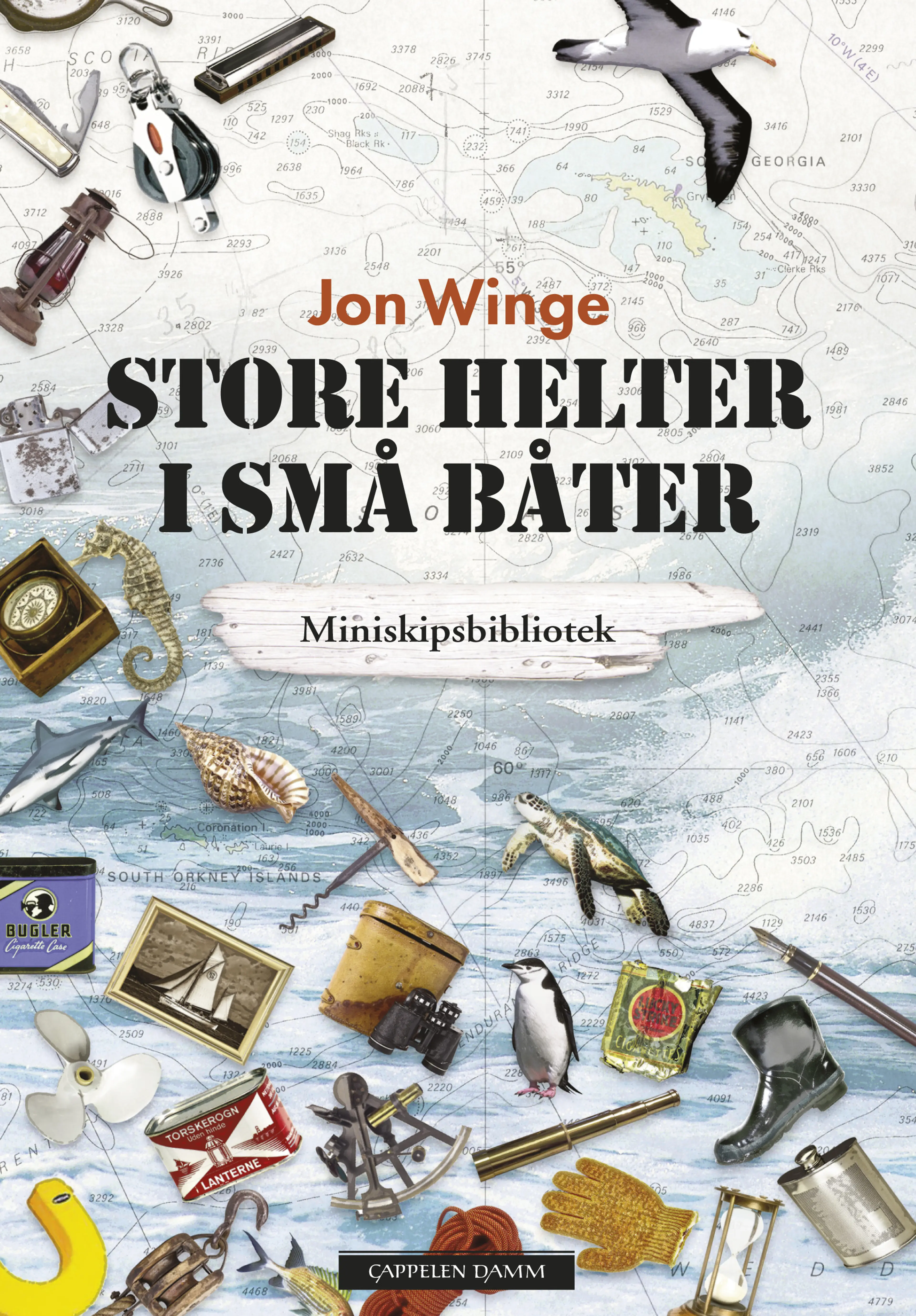 Omslag Store helter i små båter av Jon Winge (Innbundet)