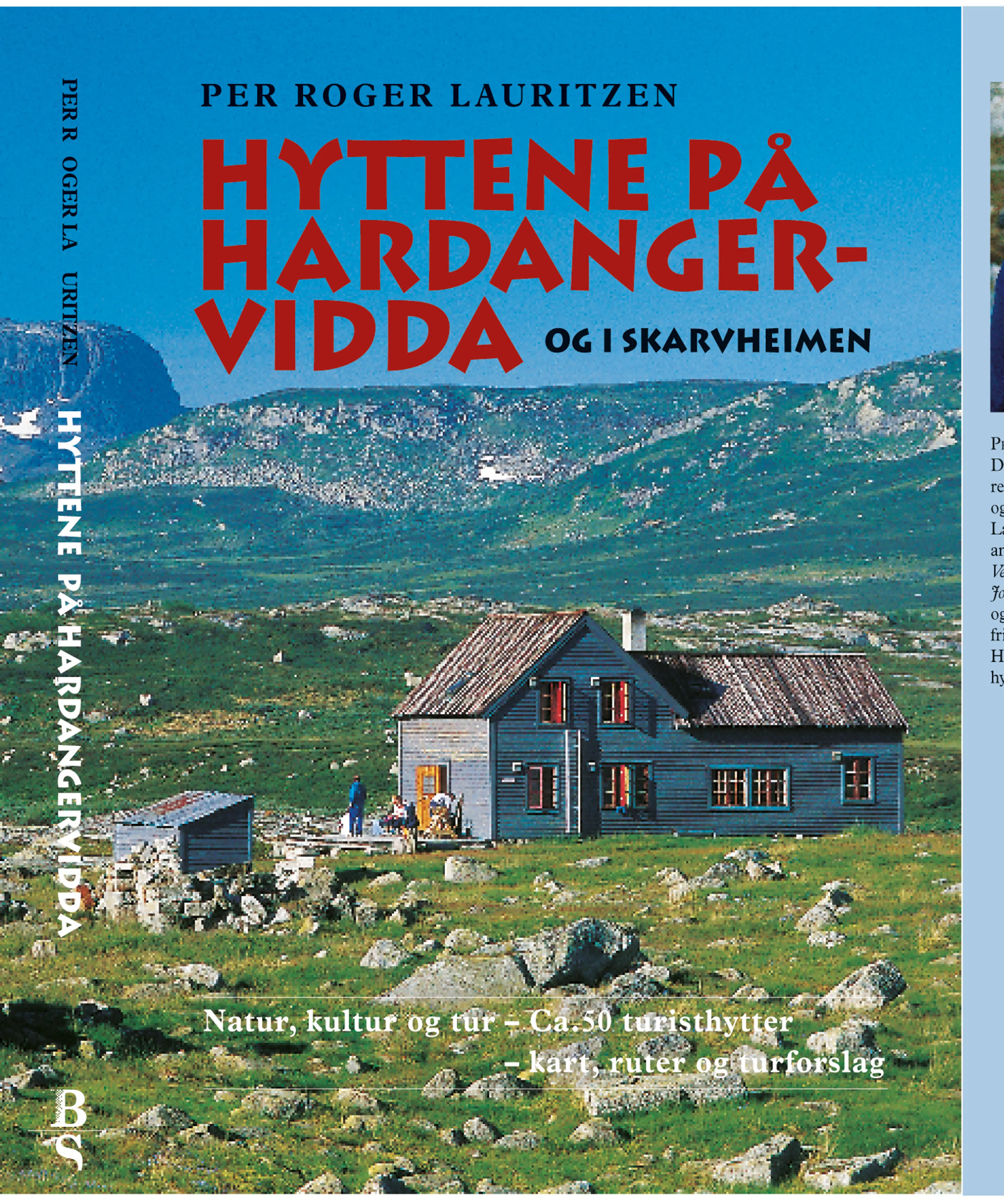 Omslag Hyttene på Hardangervidda av Lauritzen Per Roger (Innbundet)