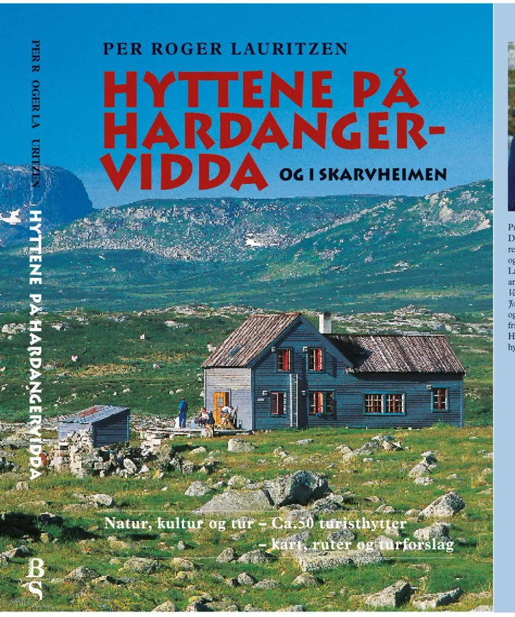 Omslag Hyttene på Hardangervidda av Lauritzen Per Roger (Innbundet)