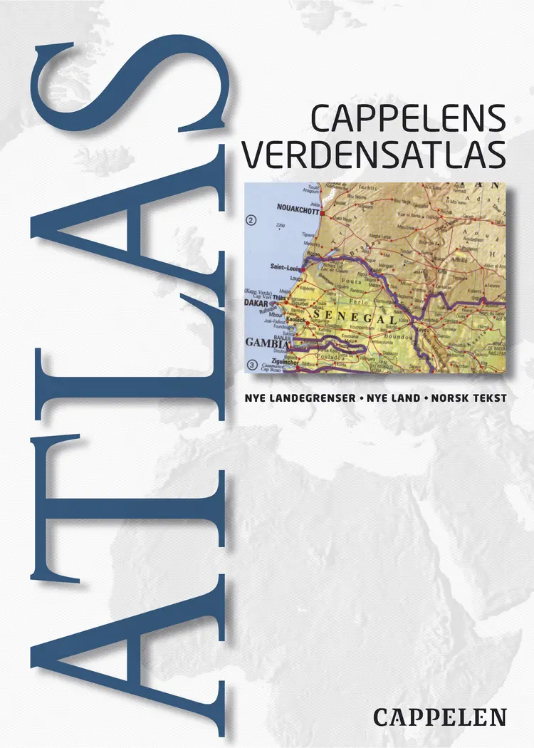 Omslag Cappelens verdensatlas (Innbundet)