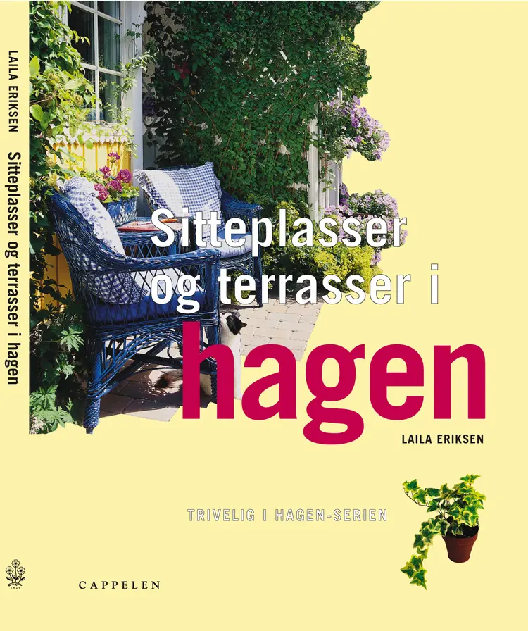 Omslag Sitteplasser og terrasser i hagen av Laila Eriksen (Innbundet)
