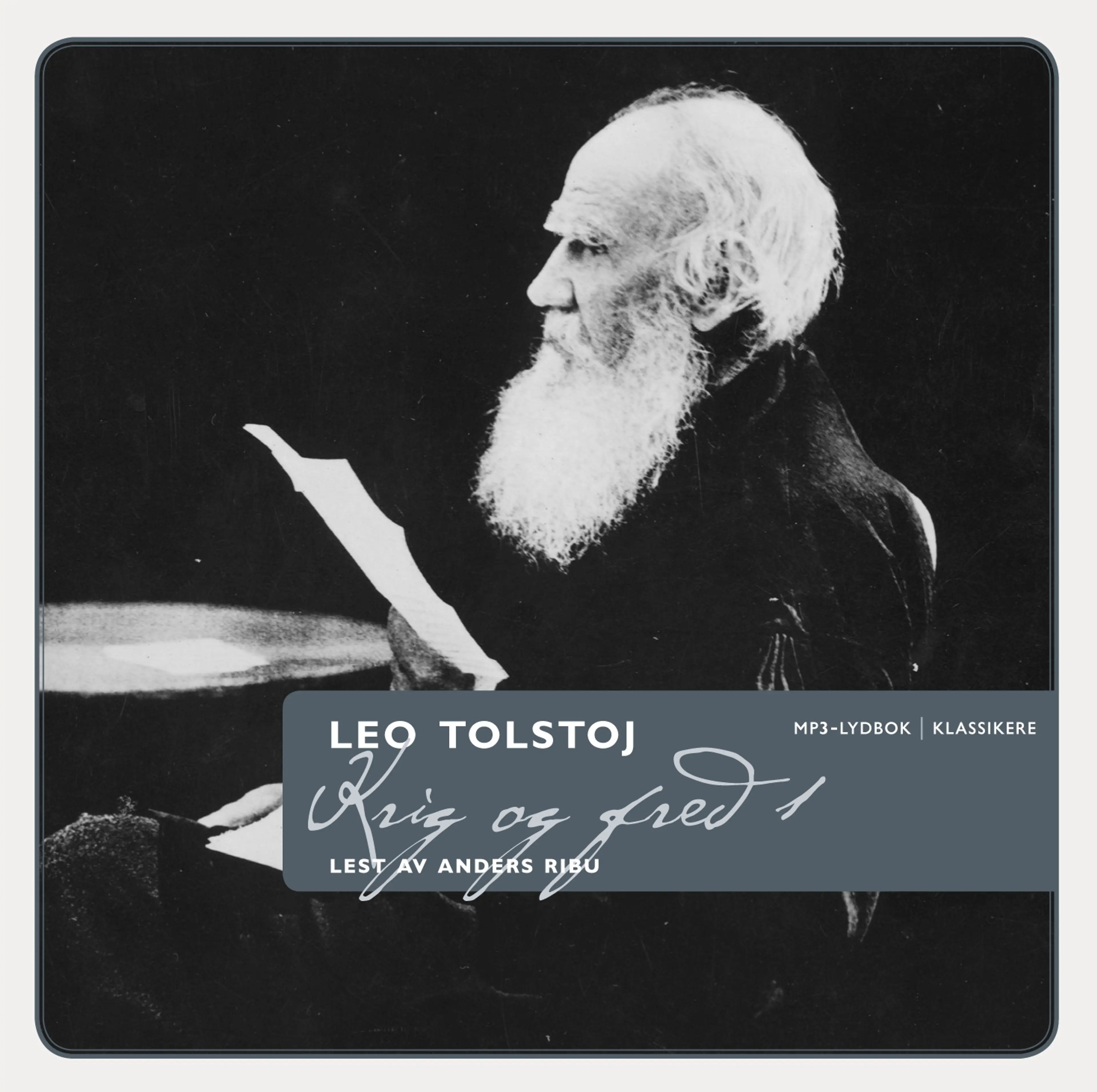 Omslag Krig og fred 1 av Leo Tolstoj (CD)