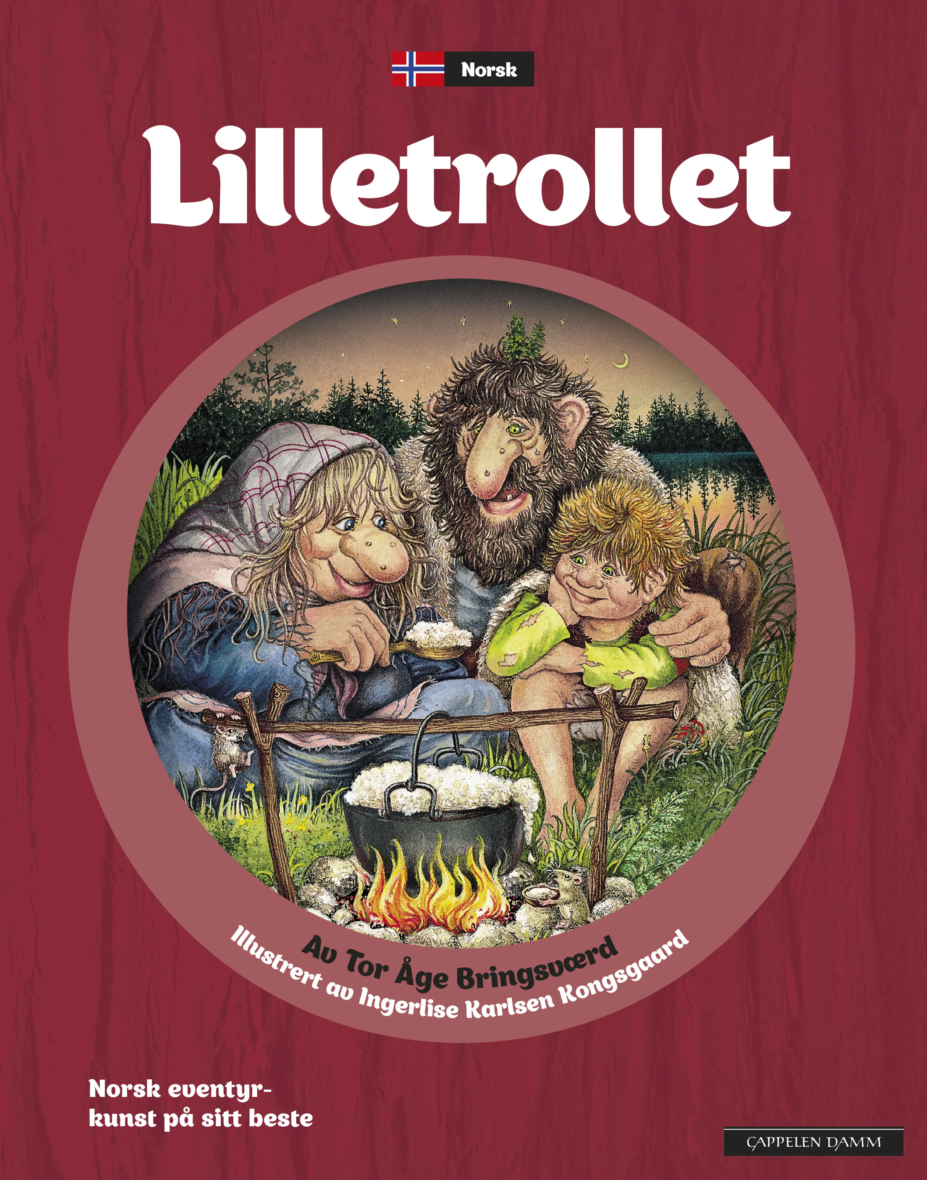 Omslag Lilletrollet (norsk) av Tor Åge Bringsværd (Innbundet)