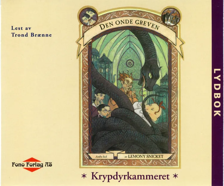 Omslag Krypdyrkammeret av Lemony Snicket (CD)
