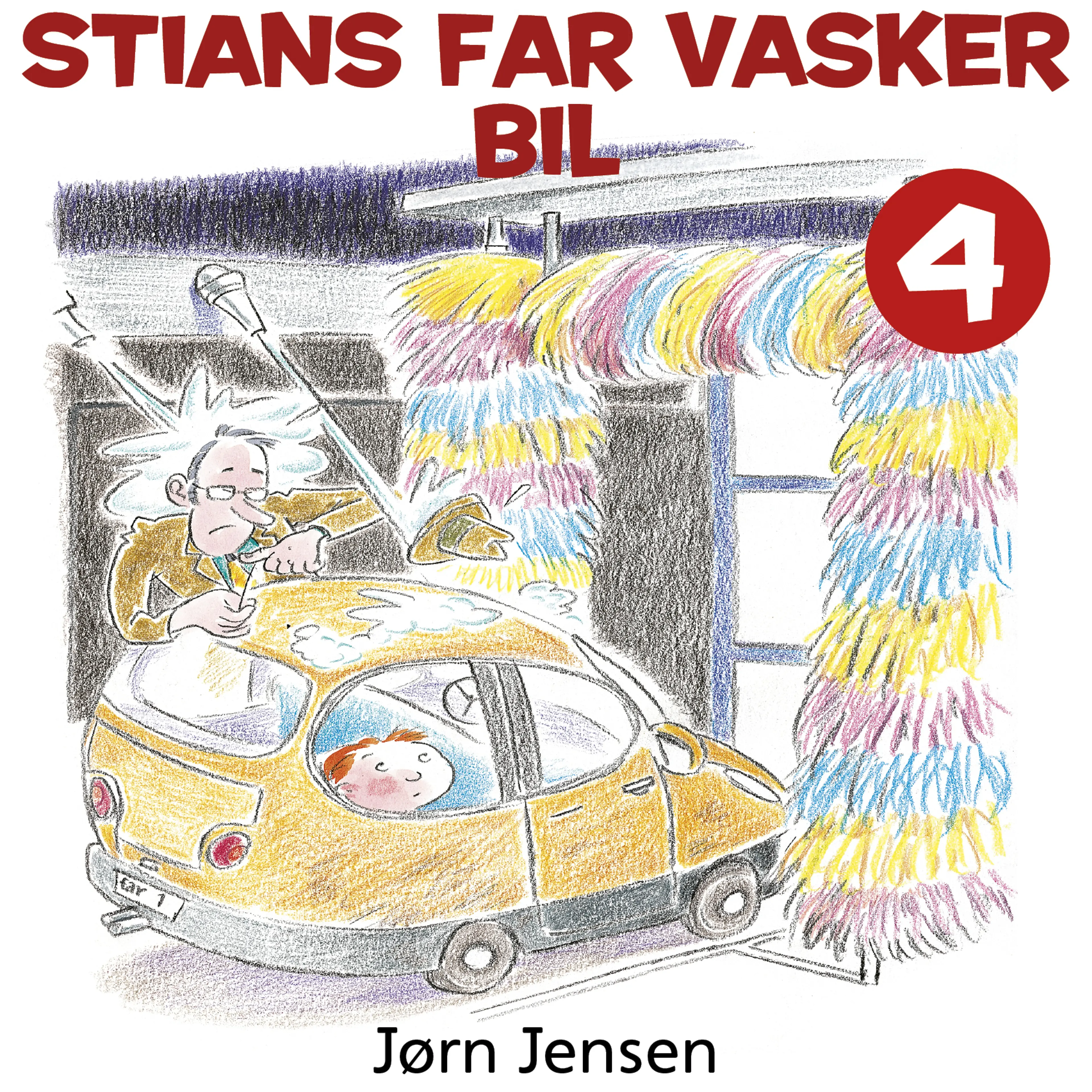 Omslag Stians far vasker bil av Jørn Jensen (Lydbok)