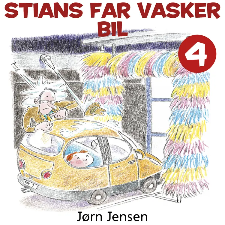 Omslag Stians far vasker bil av Jørn Jensen (Lydbok)