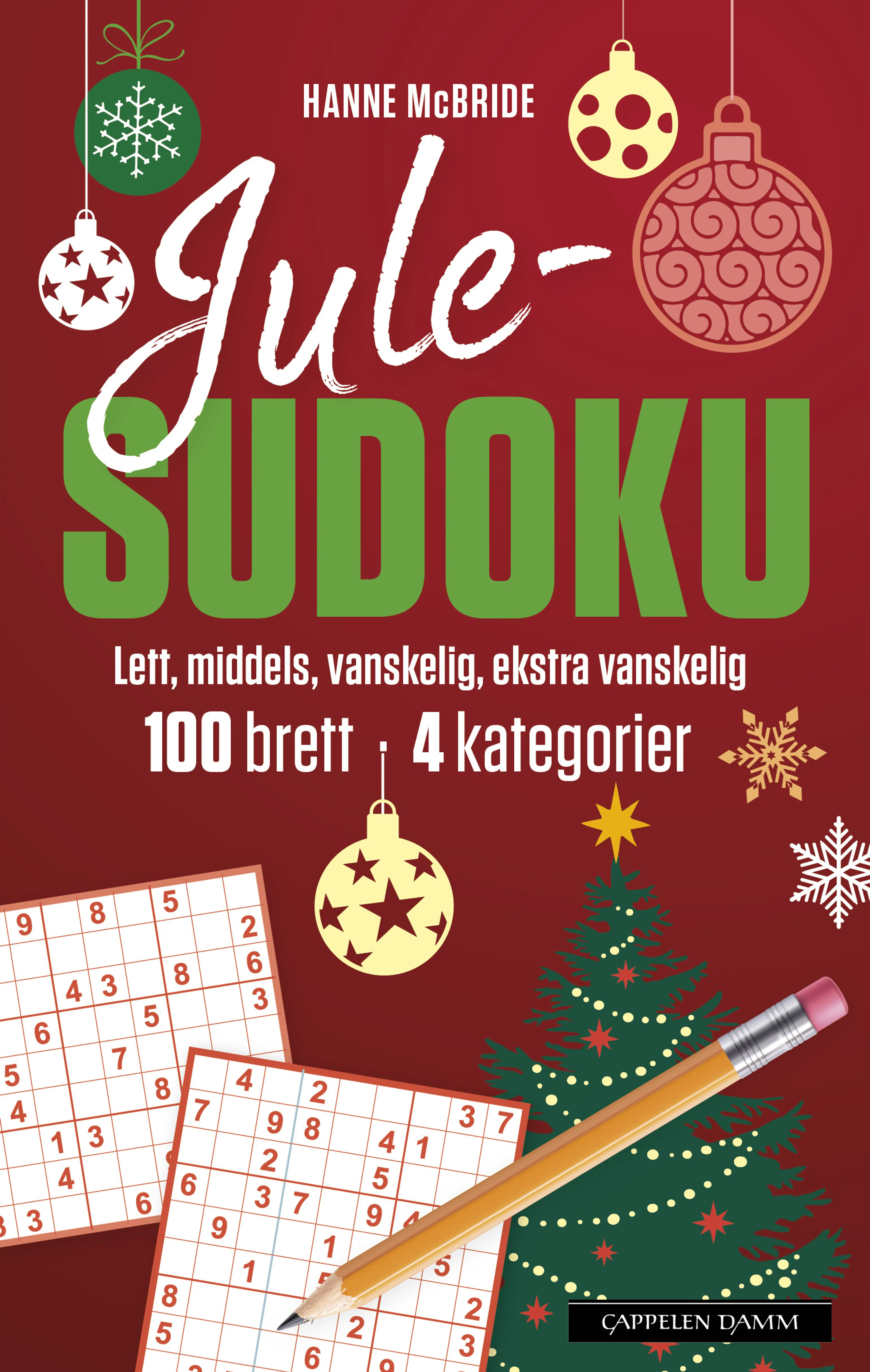 Omslag Jule-sudoku av Hanne McBride (Heftet)
