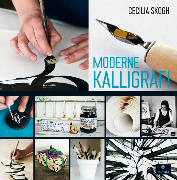 Omslag Moderne kalligrafi av Cecilia Skogh (Innbundet)