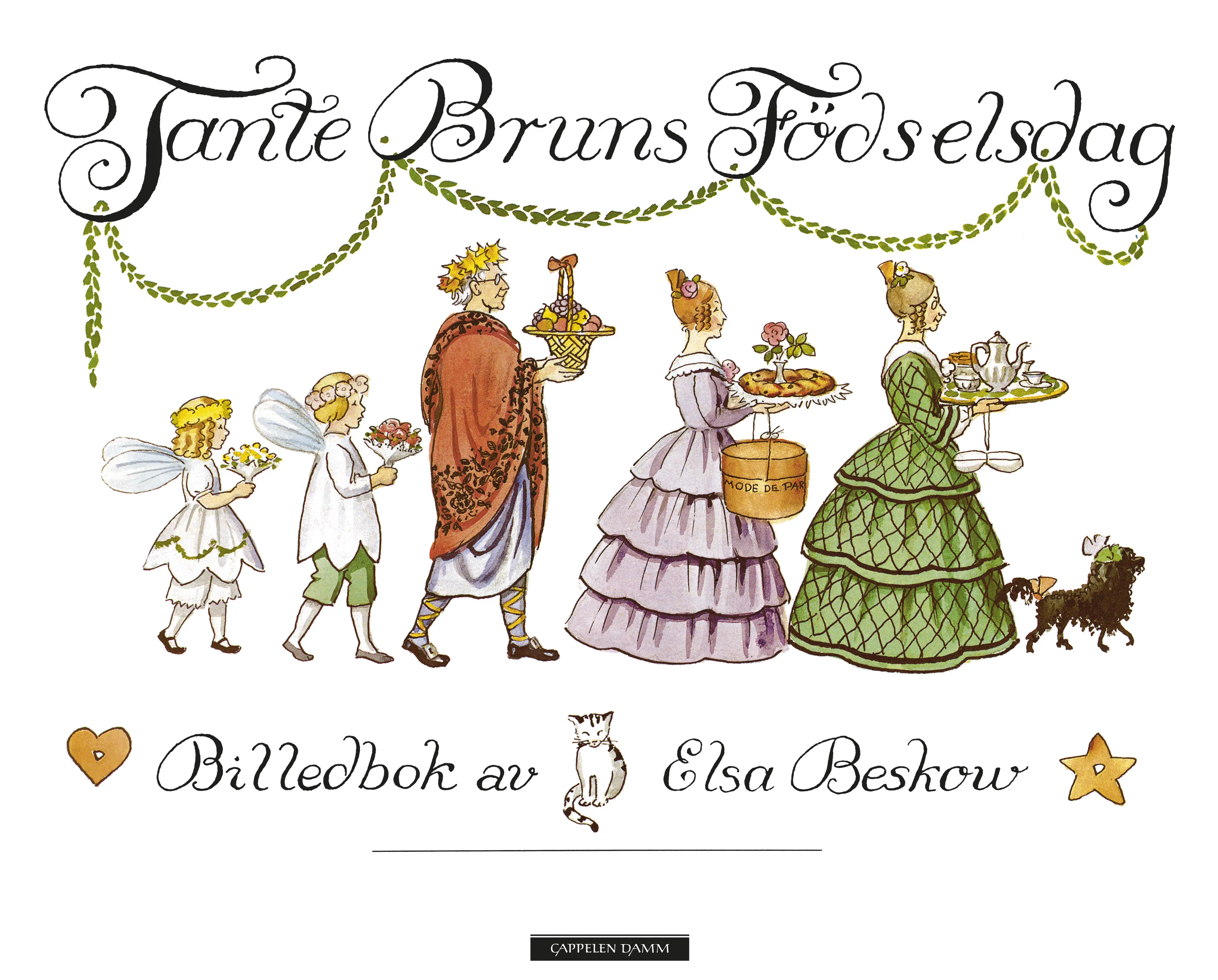 Omslag Tante Bruns fødselsdag av Elsa Beskow (Innbundet)
