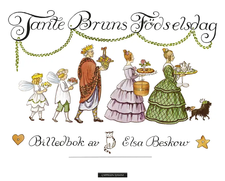 Omslag Tante Bruns fødselsdag av Elsa Beskow (Innbundet)