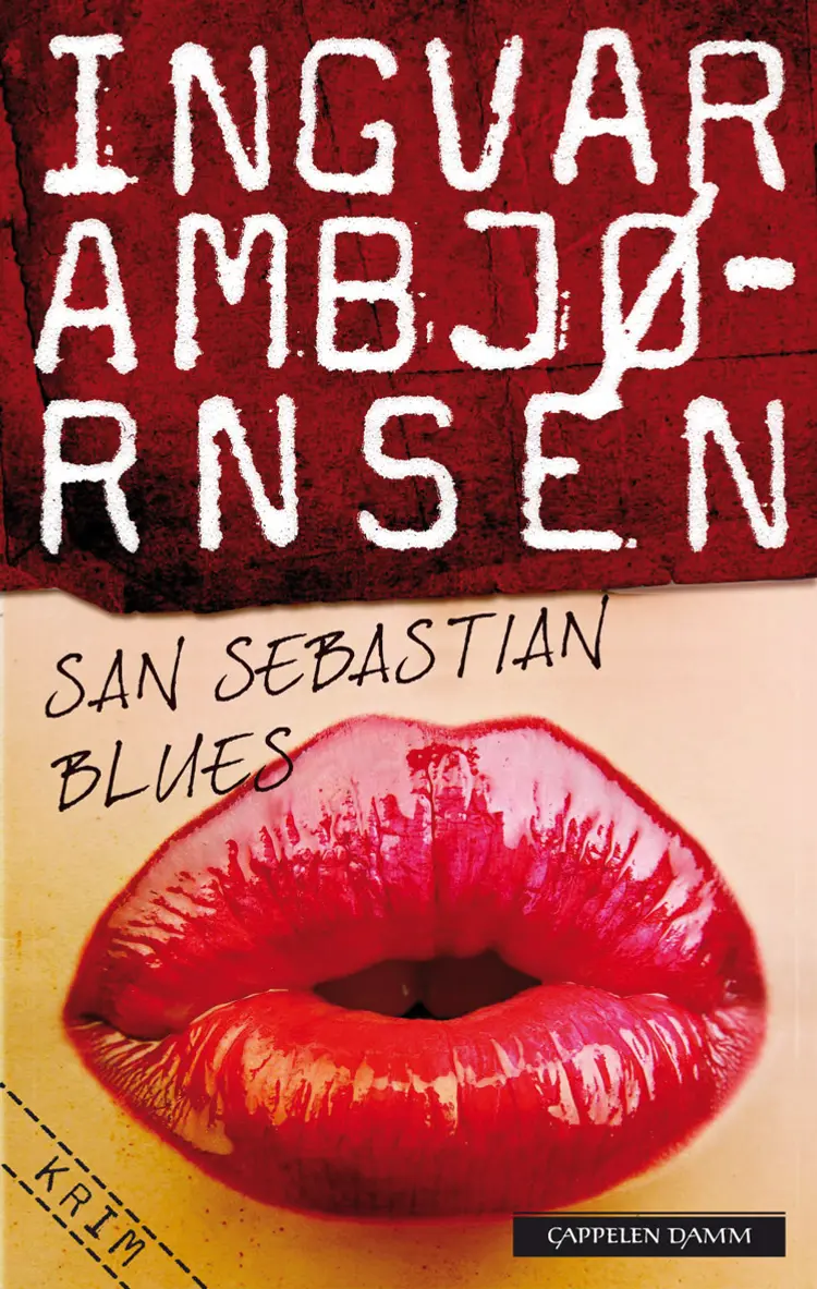 Omslag San Sebastian blues av Ingvar Ambjørnsen (Heftet)