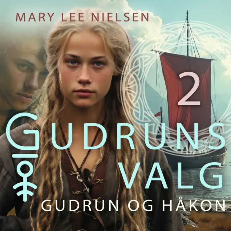 Omslag Gudrun og Håkon av Mary Lee Nielsen (Lydbok)