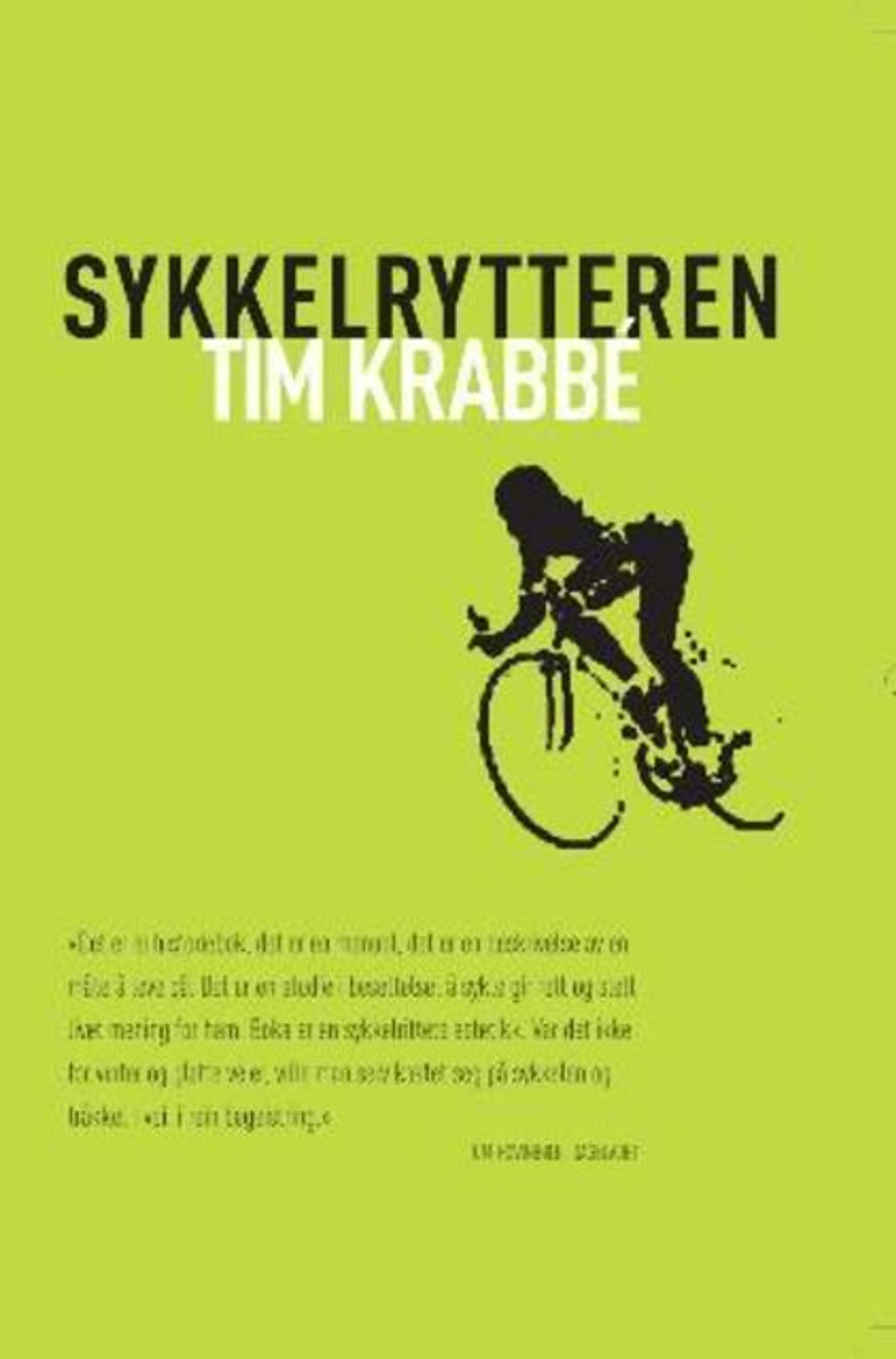 Omslag Sykkelrytteren av Tim Krabbé (Heftet)