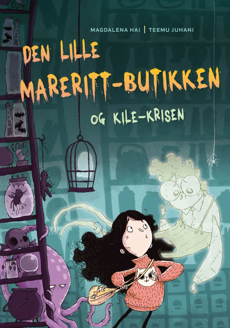 Omslag Den lille mareritt-butikken og kile-krisen av Magdalena Hai (Innbundet)