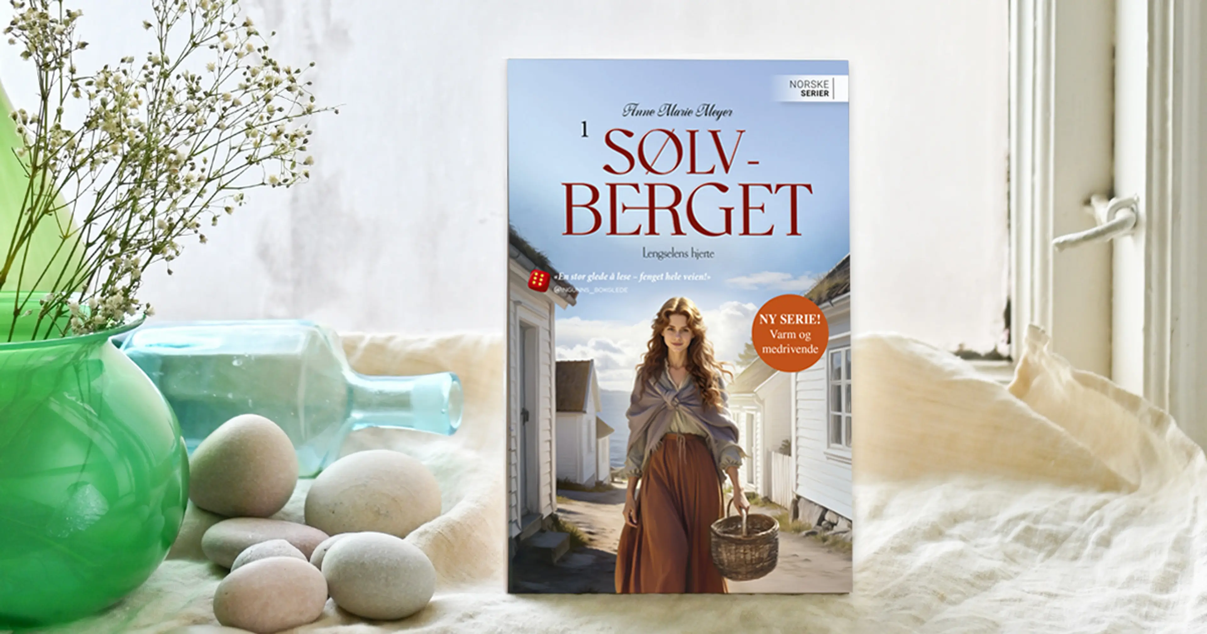 Foto av første bok i serien Sølvberget