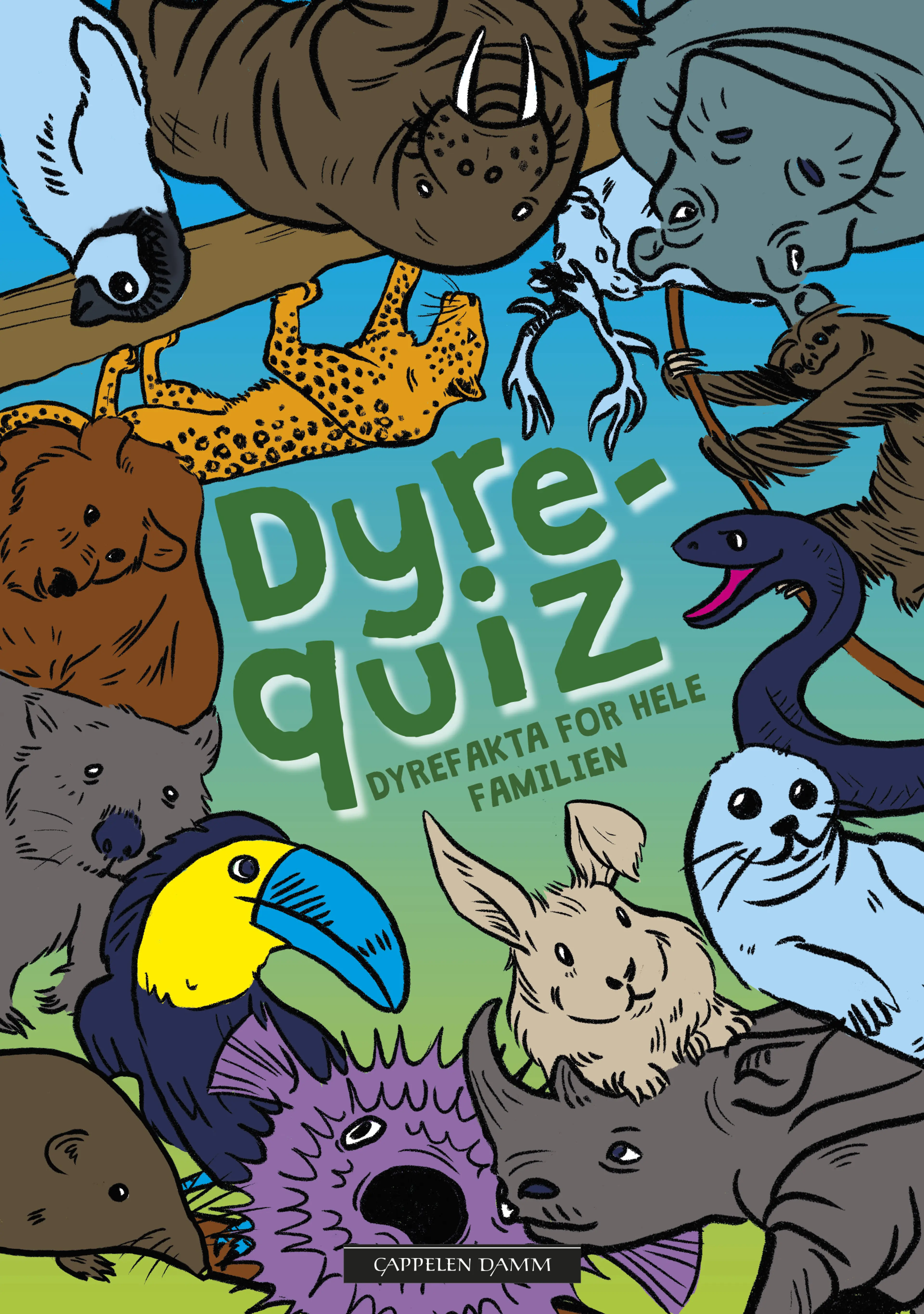 Omslag Dyrequiz (Innbundet)