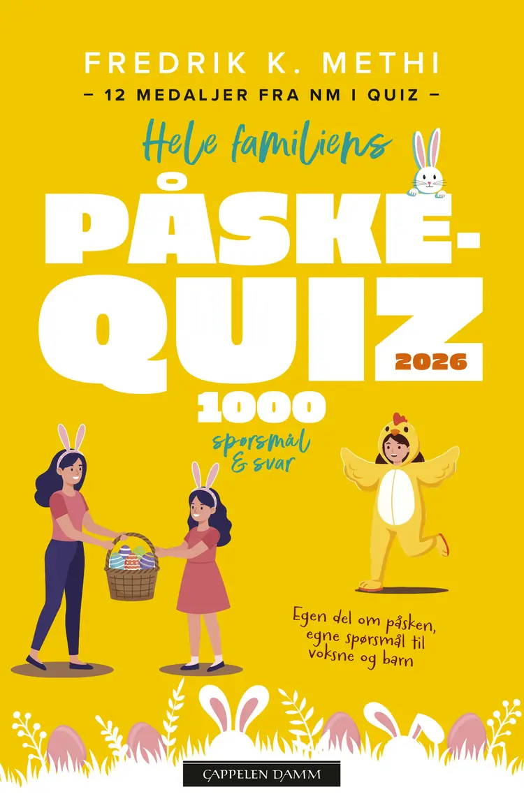 Omslag Hele familiens påskequiz 2026 av Fredrik K. Methi (Heftet)