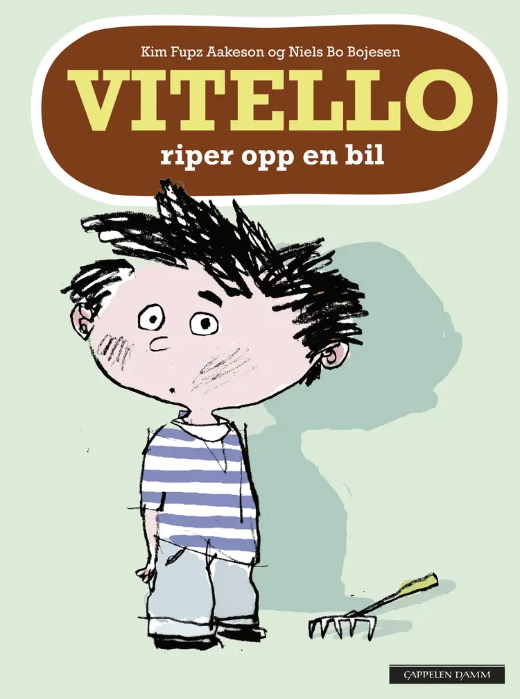 Omslag Vitello riper opp en bil av Kim Fupz Aakeson (Innbundet)