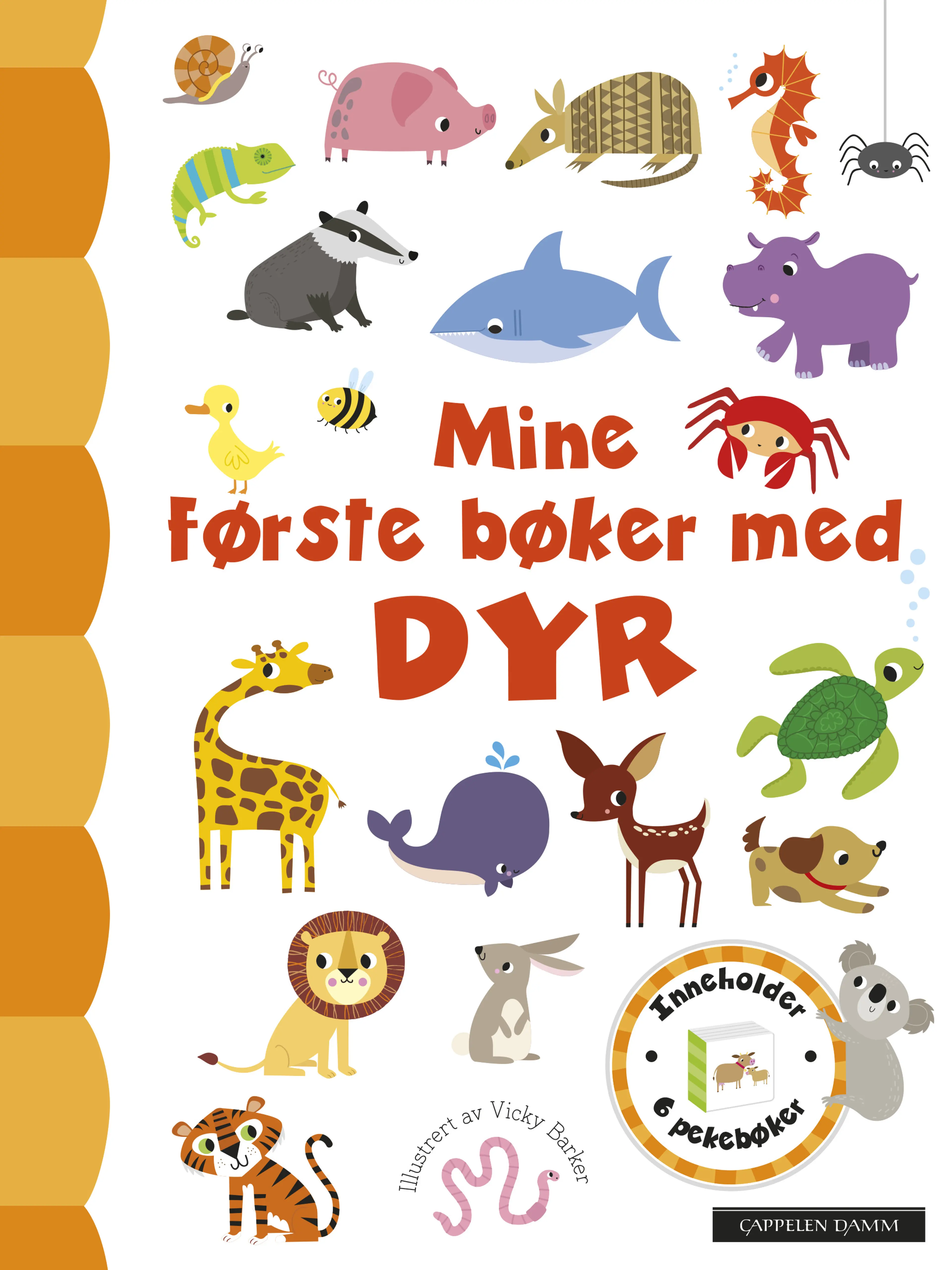 Omslag Mine første bøker med DYR (Eske)