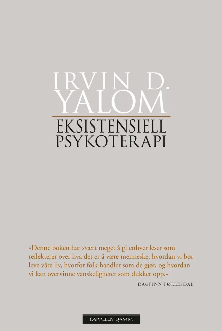 Omslag Eksistensiell psykoterapi av Irvin D. Yalom (Heftet)