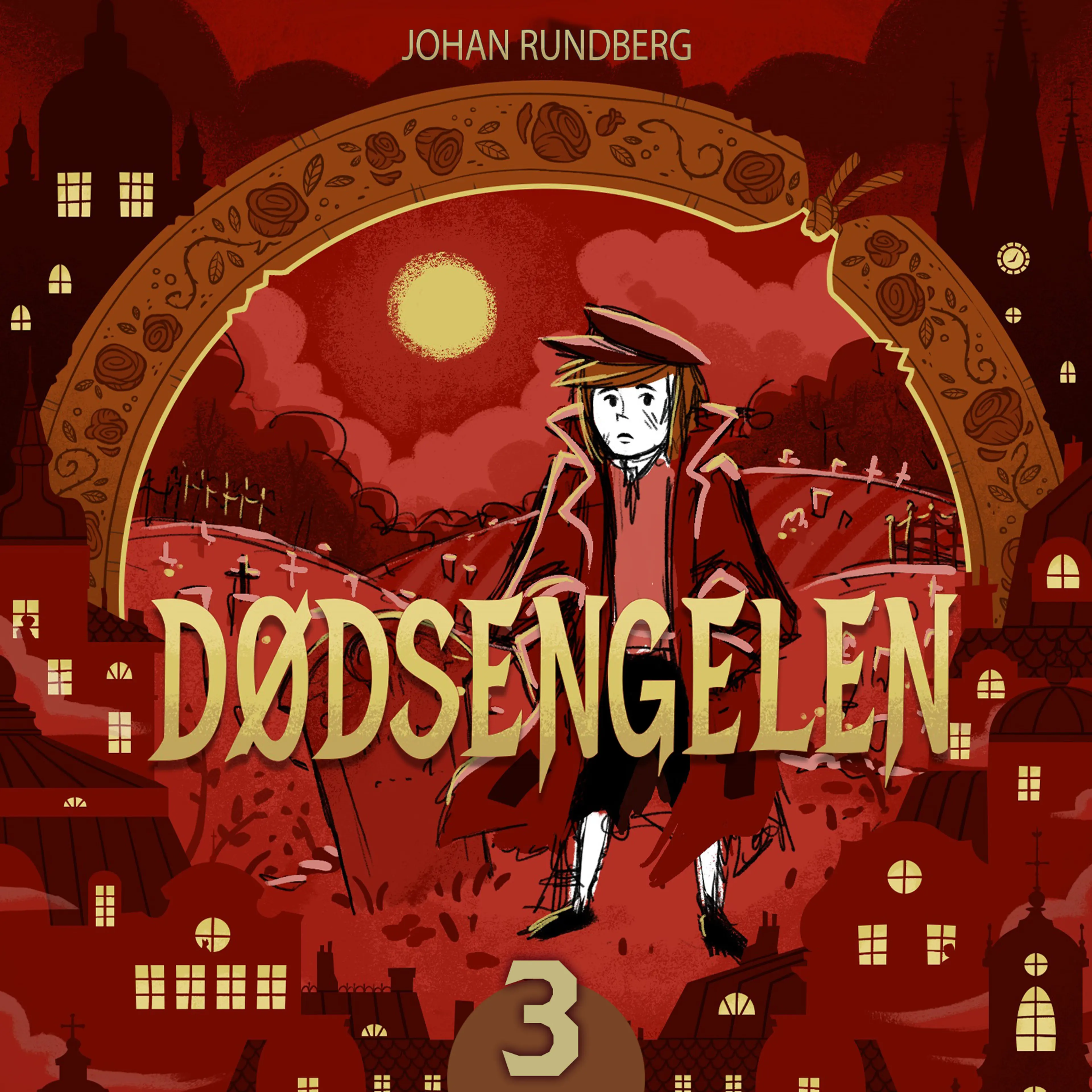 Omslag Dødsengelen av Johan Rundberg (Lydbok)