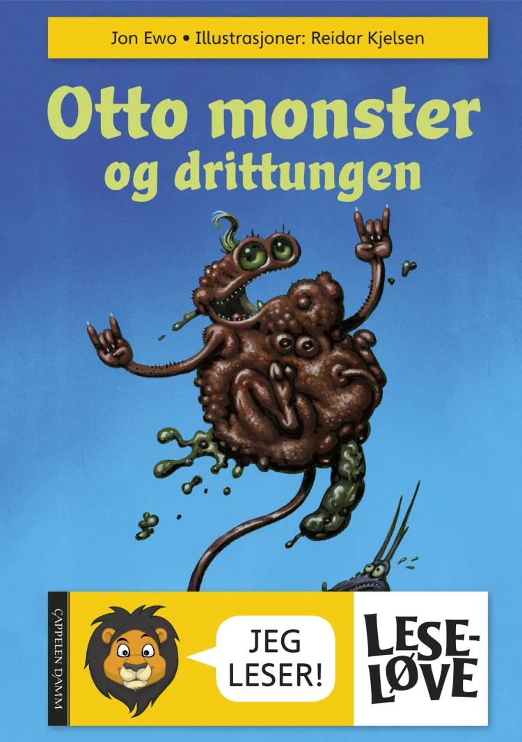 Omslag Leseløve - Otto monster og drittungen av Jon Ewo (Innbundet)