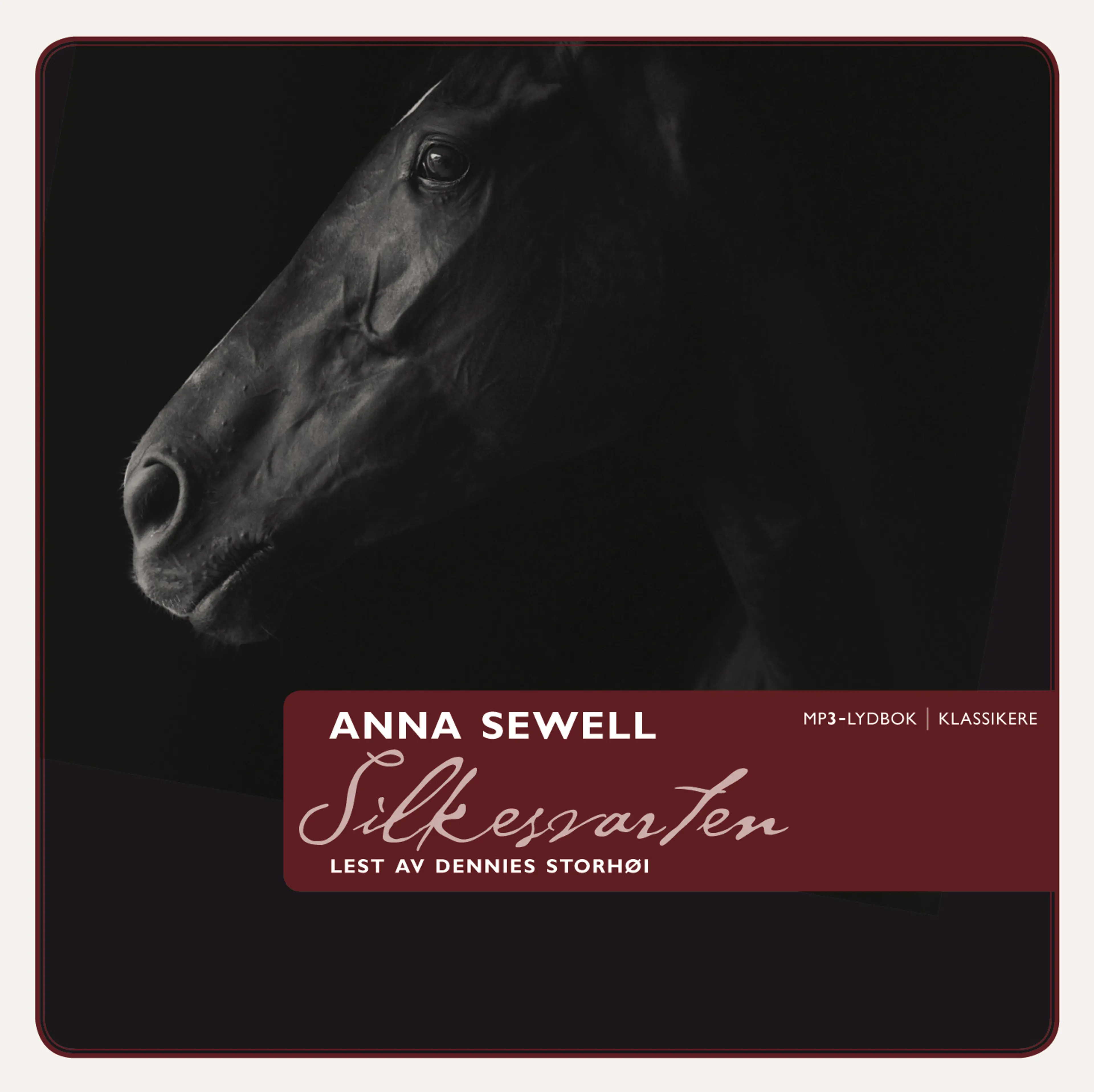 Omslag Silkesvarten av Anna Sewell (Lydbok)