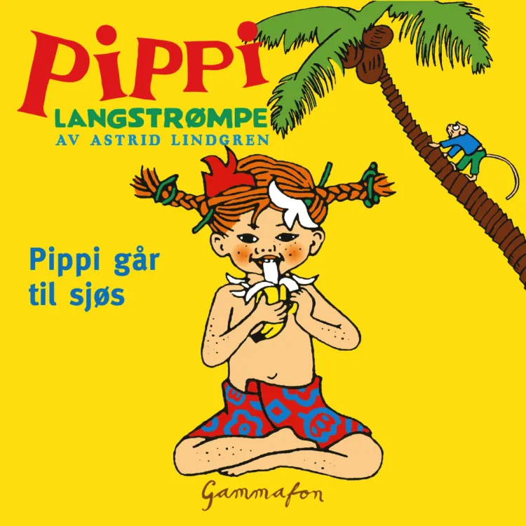 Omslag Pippi går til sjøs av Astrid Lindgren (Lydbok)