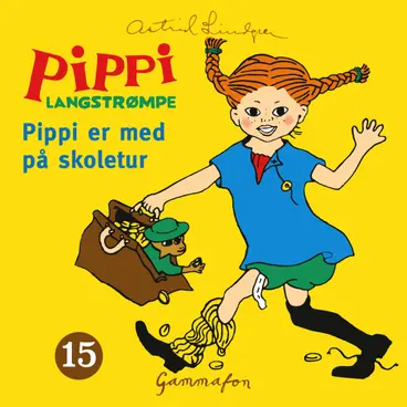 Omslag Pippi er med på skoletur av Astrid Lindgren (Lydbok)