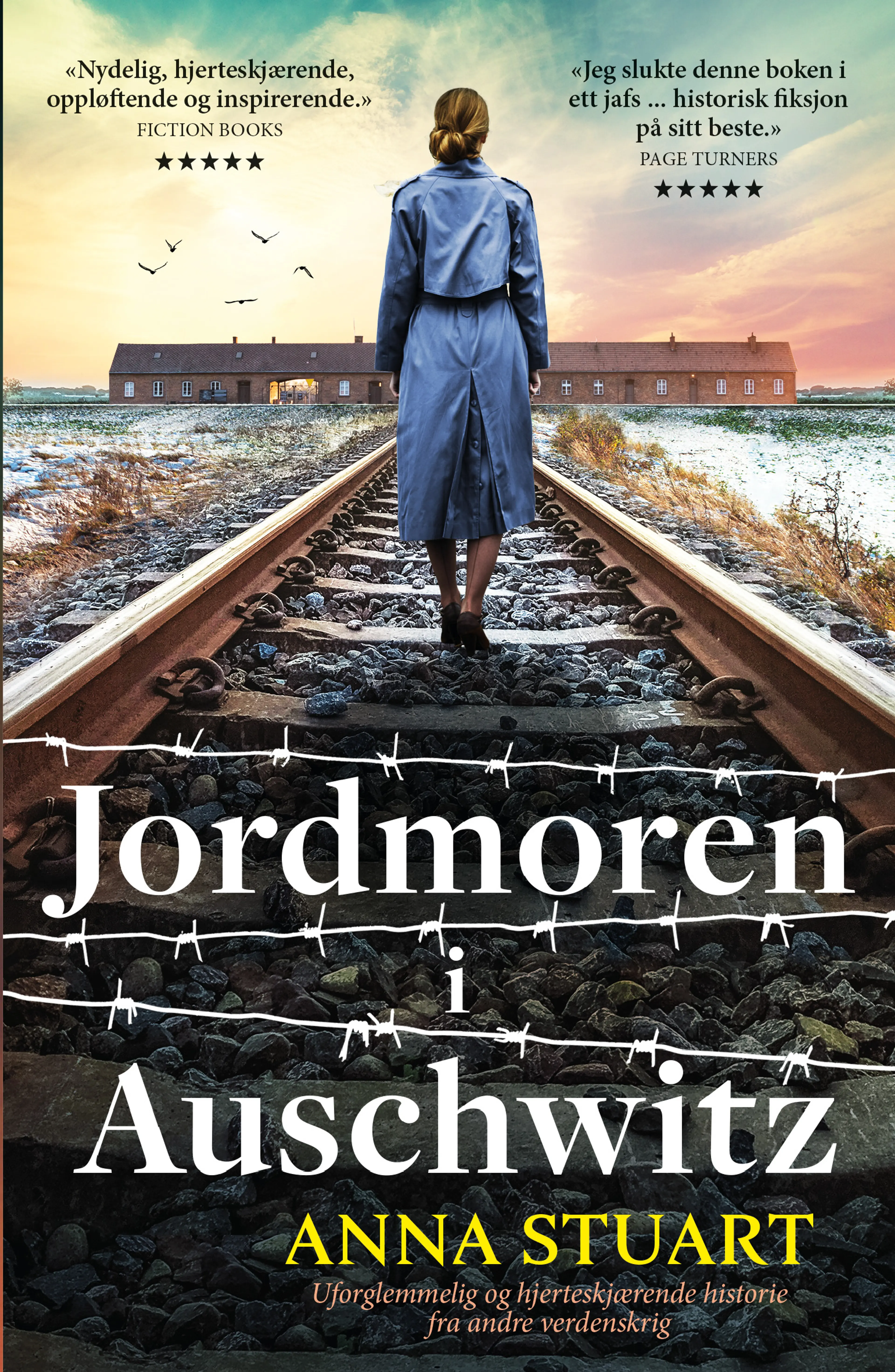 Omslag Jordmoren i Auschwitz av Anna Stuart (Heftet)