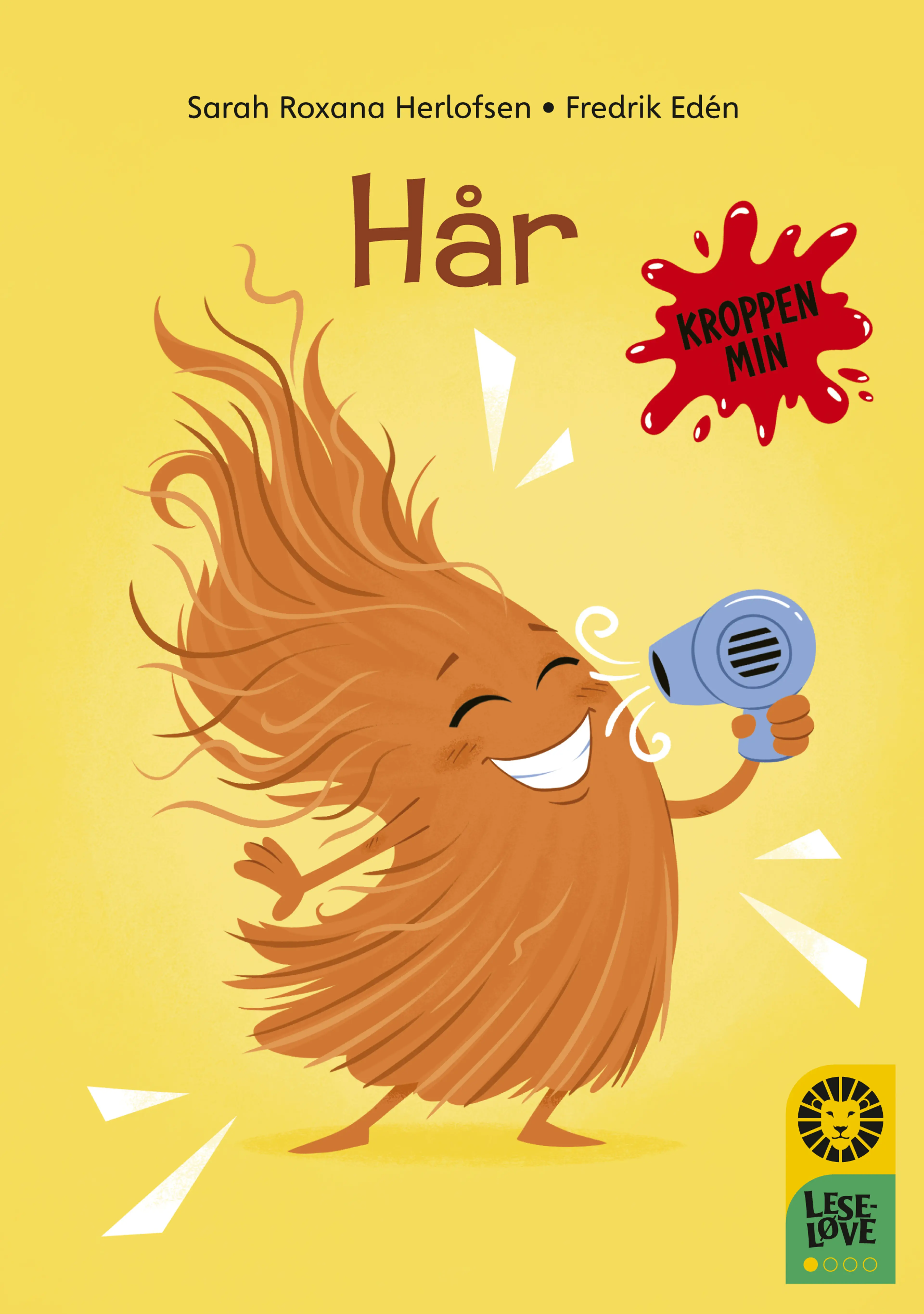 Omslag Leseløve nivå 1 - Hår av Sarah Roxana Herlofsen (Ebok)