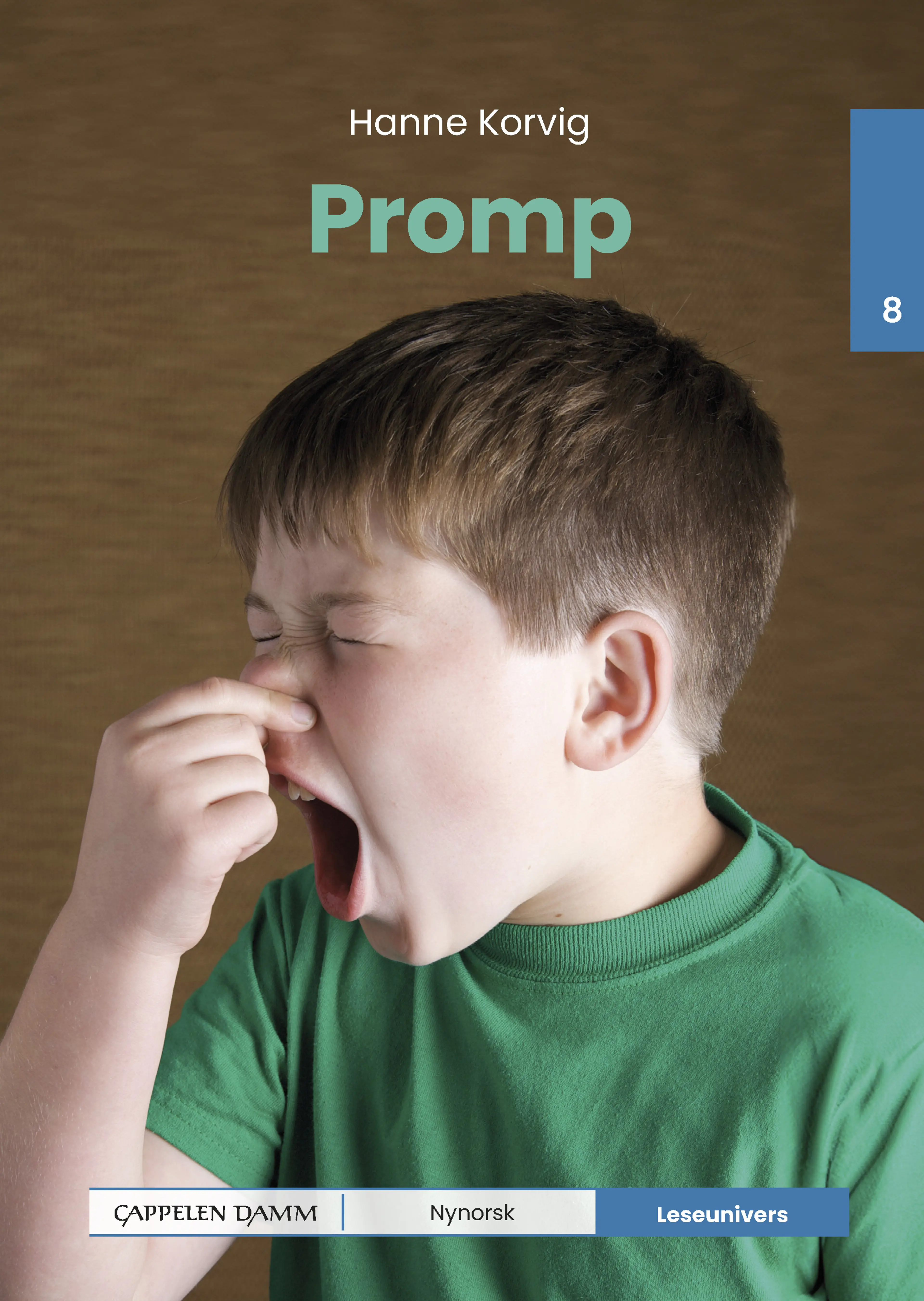 Omslag Leseunivers 8: Promp av Hanne Korvig (Innbundet)