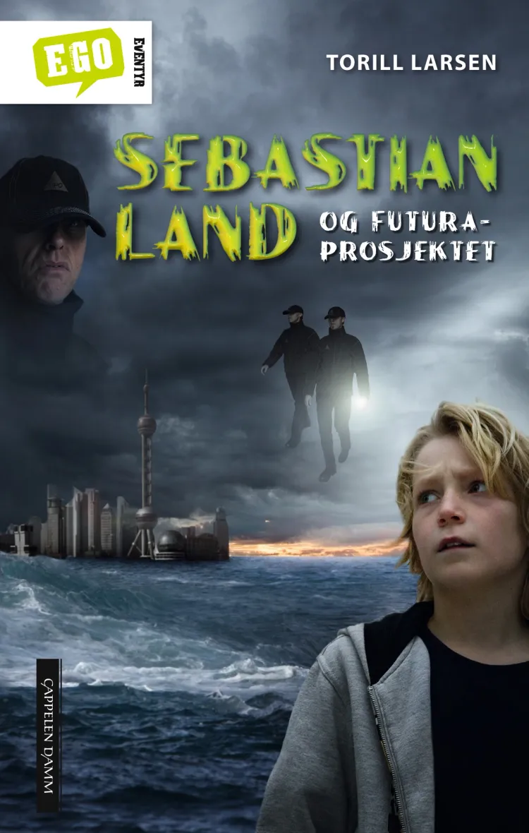 Omslag Sebastian Land og Futura-prosjektet av Torill Larsen (Innbundet)