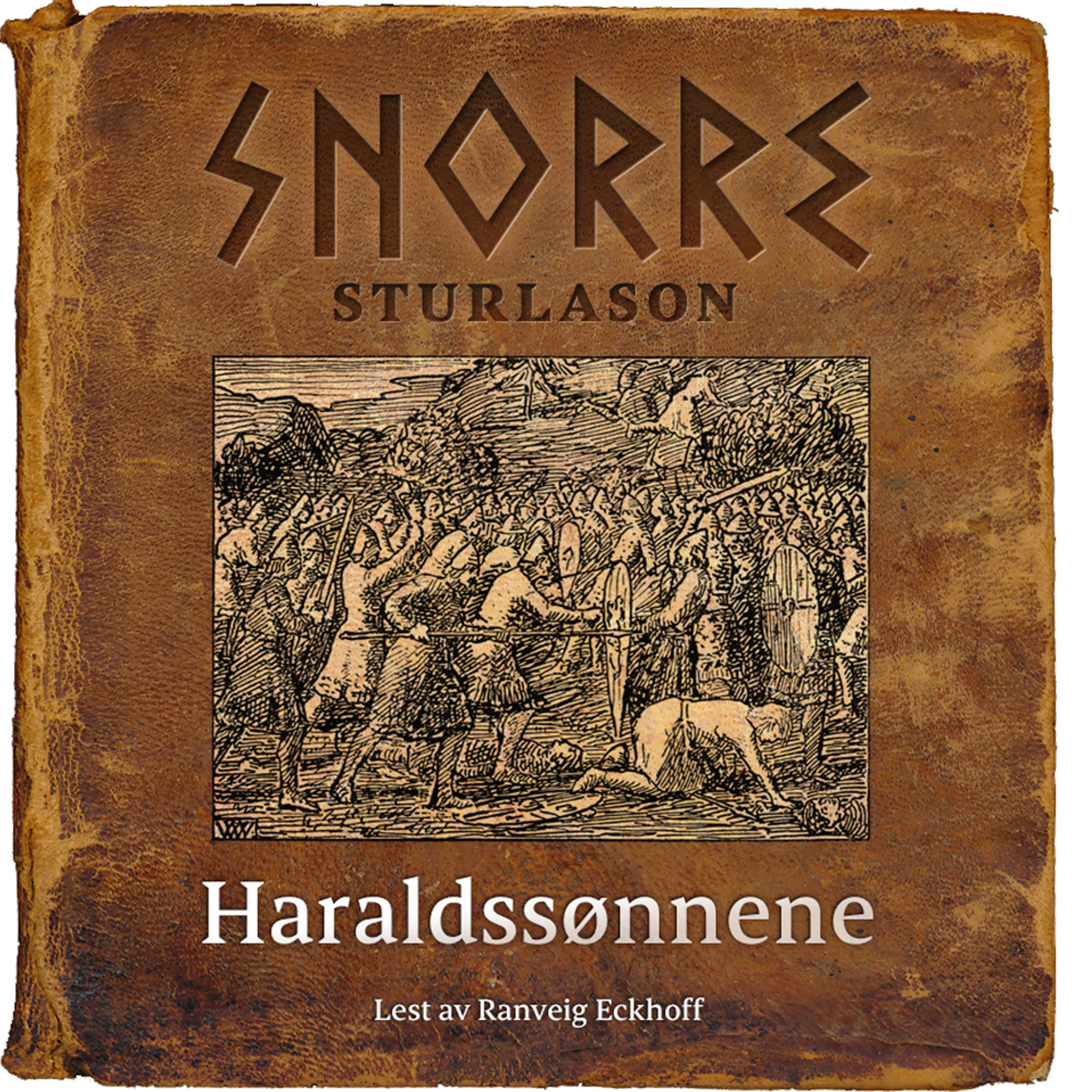 Omslag Haraldssønnene av Snorre Sturlason (Lydbok)