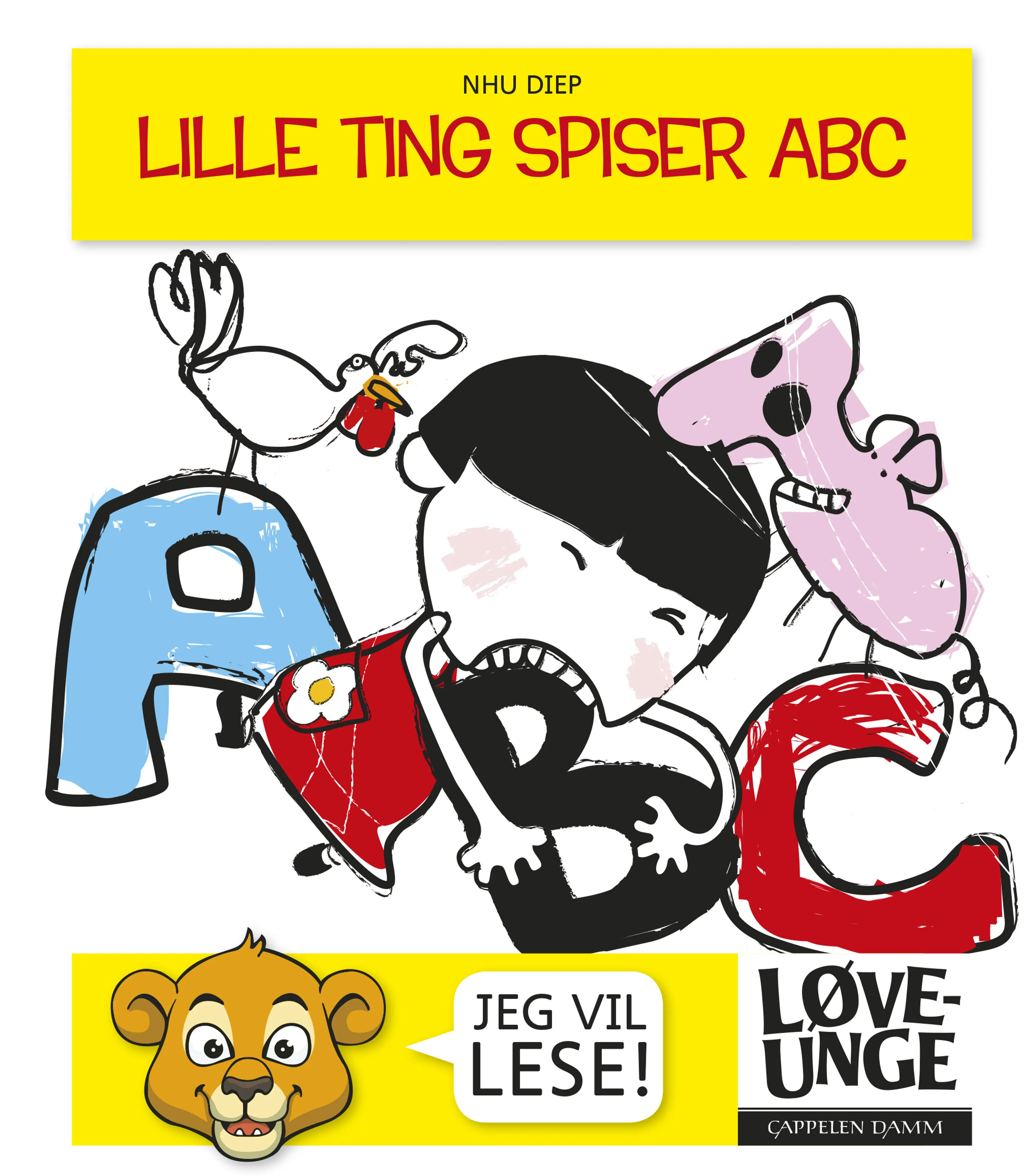 Omslag Løveunge - Lille Ting spiser ABC av Nhu Diep (Ebok)