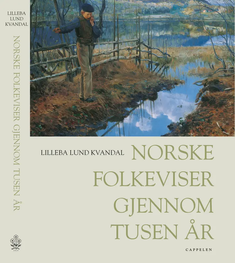 Omslag Norske folkeviser gjennom tusen år av Kvandal / Lilleba L. (Innbundet)