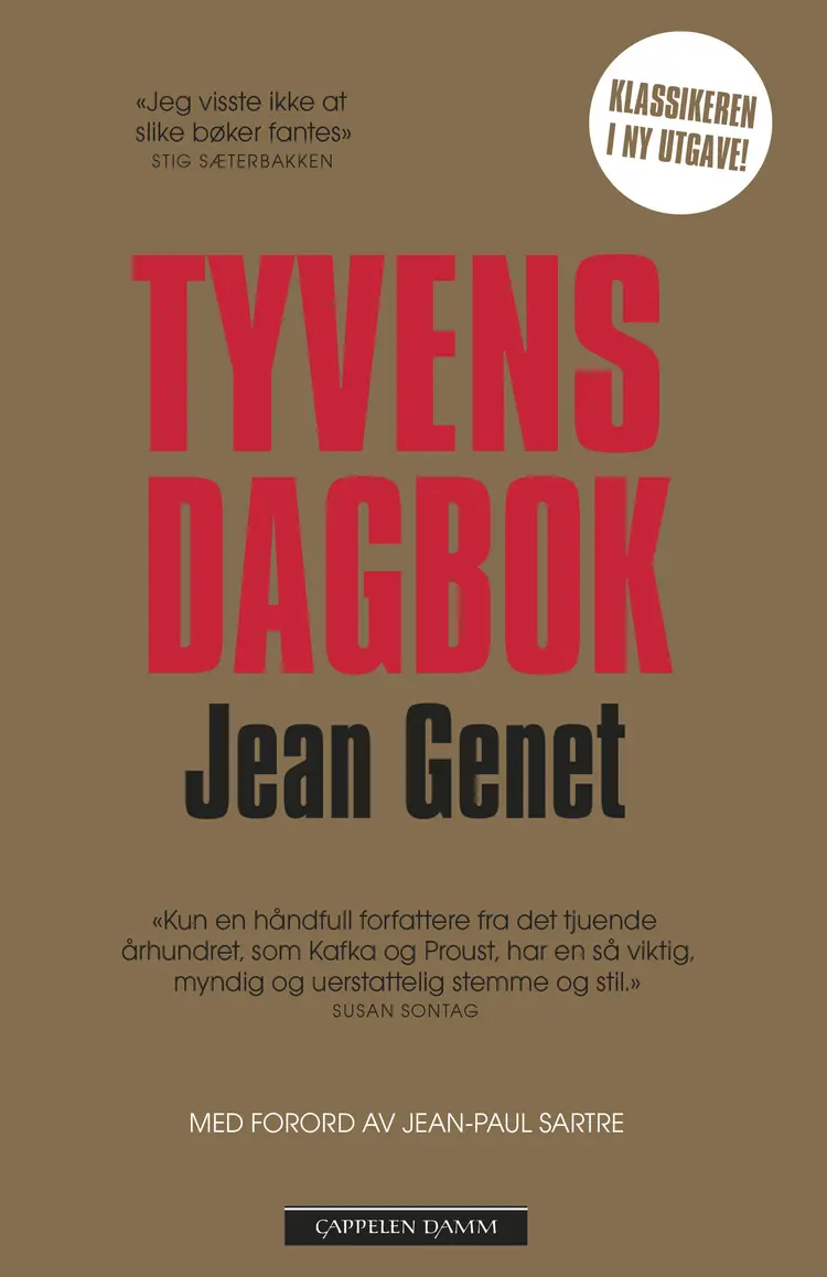 Omslag Tyvens dagbok av Genet, Jean (Heftet)