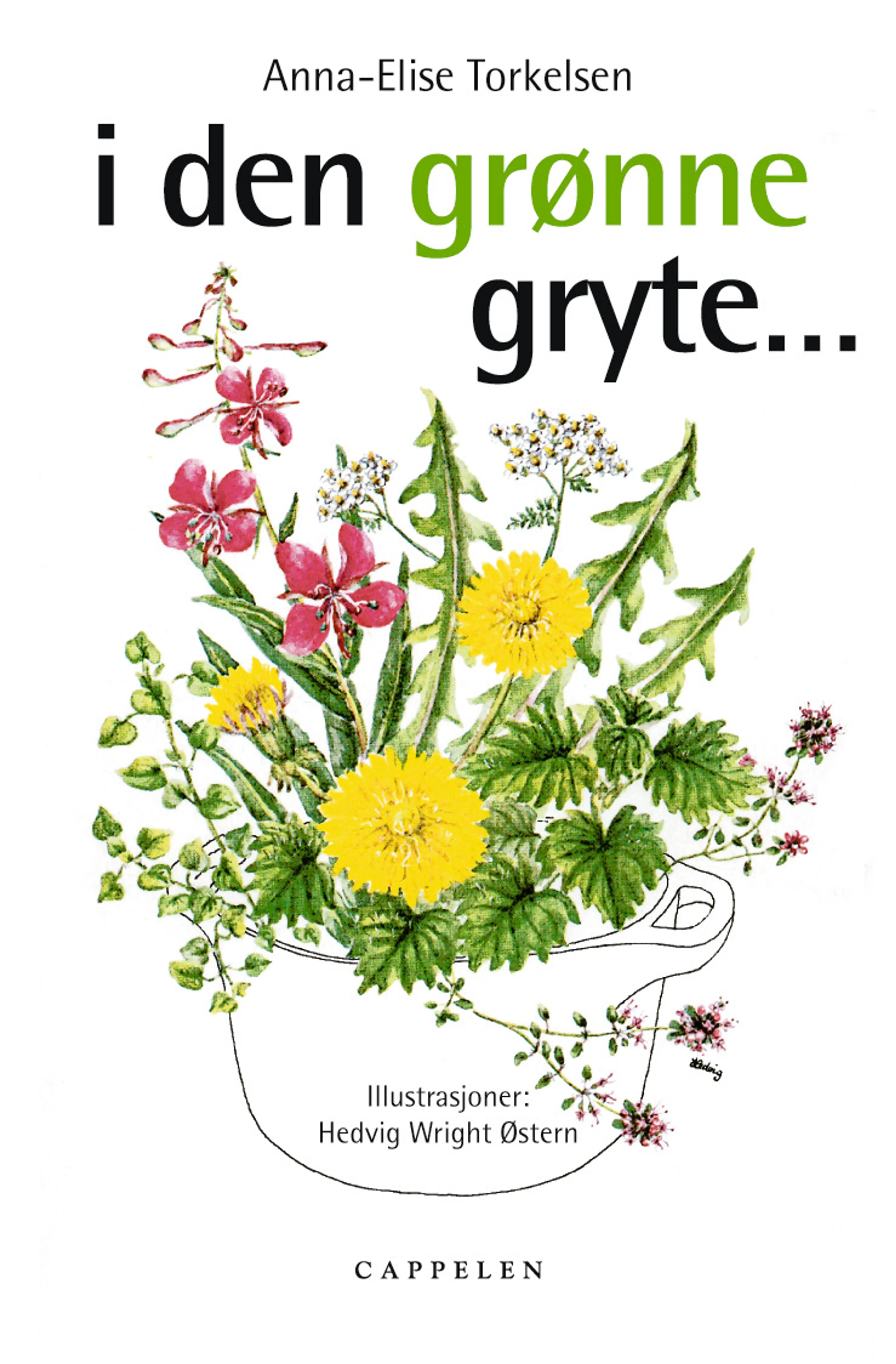 Omslag I den grønne gryte av Torkelsen, Anna-Elise / Østern, Hedvig Wright (Heftet)