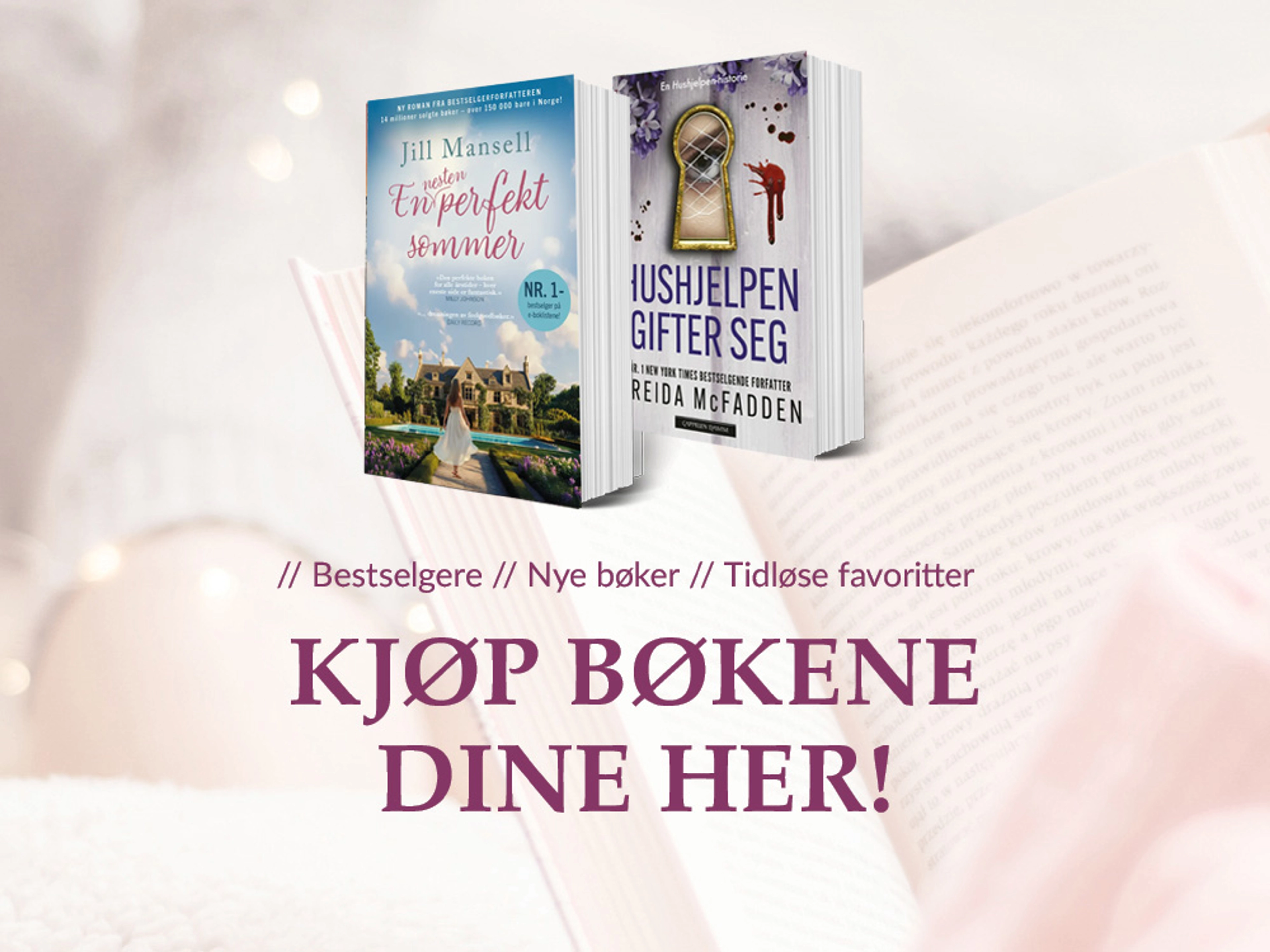 To bøker og teksten Kjøp bøkene dine her