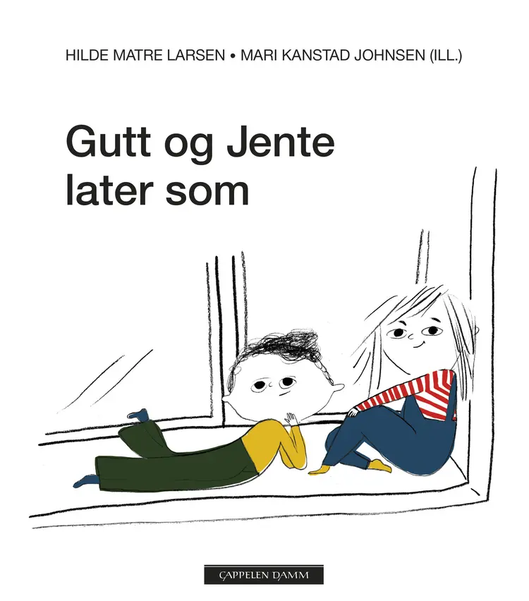 Omslag Gutt og Jente later som av Hilde Matre Larsen (Innbundet)