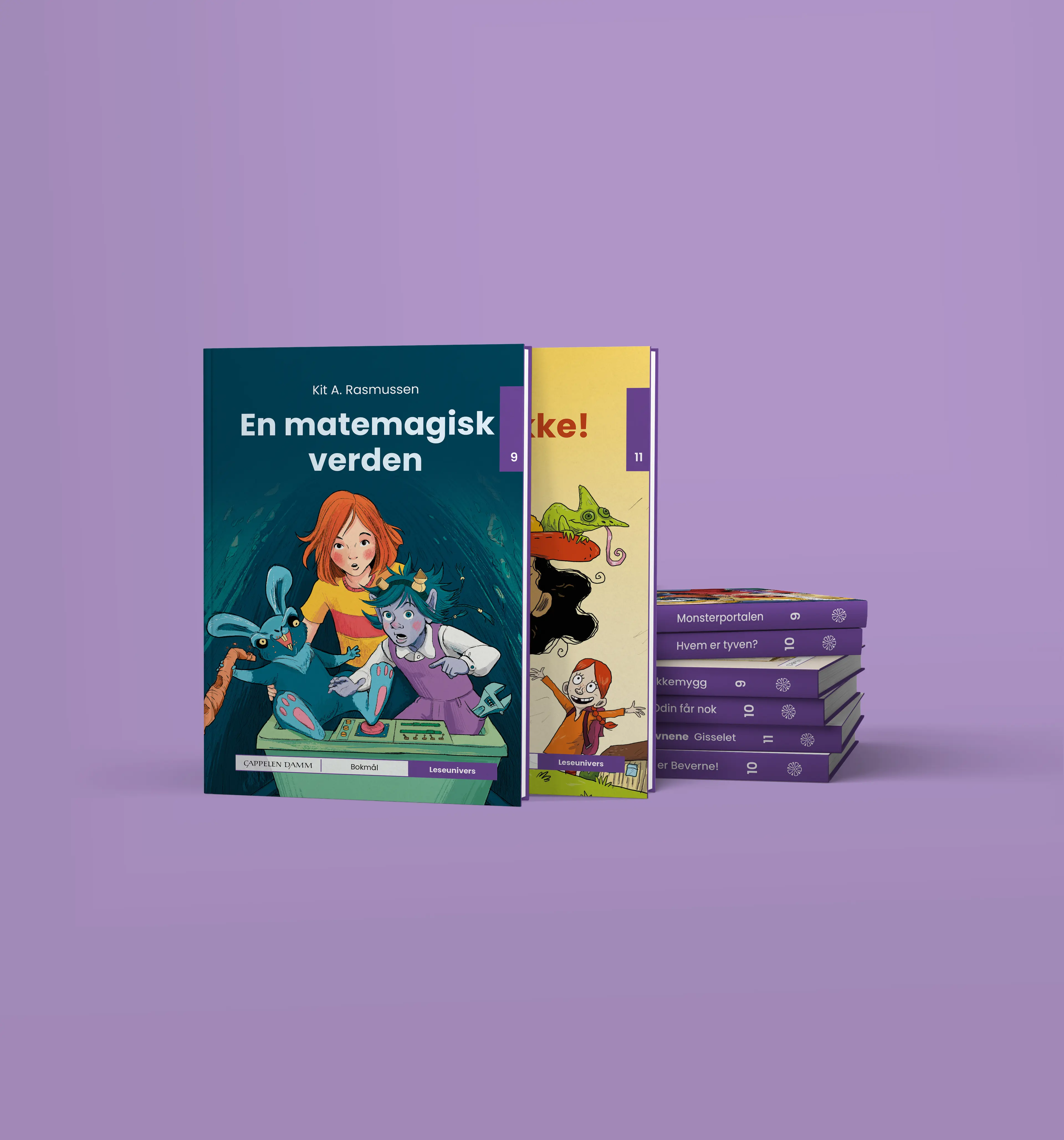 Omslag Lilla pakke Leseunivers fra Cappelen Damm (Eske)