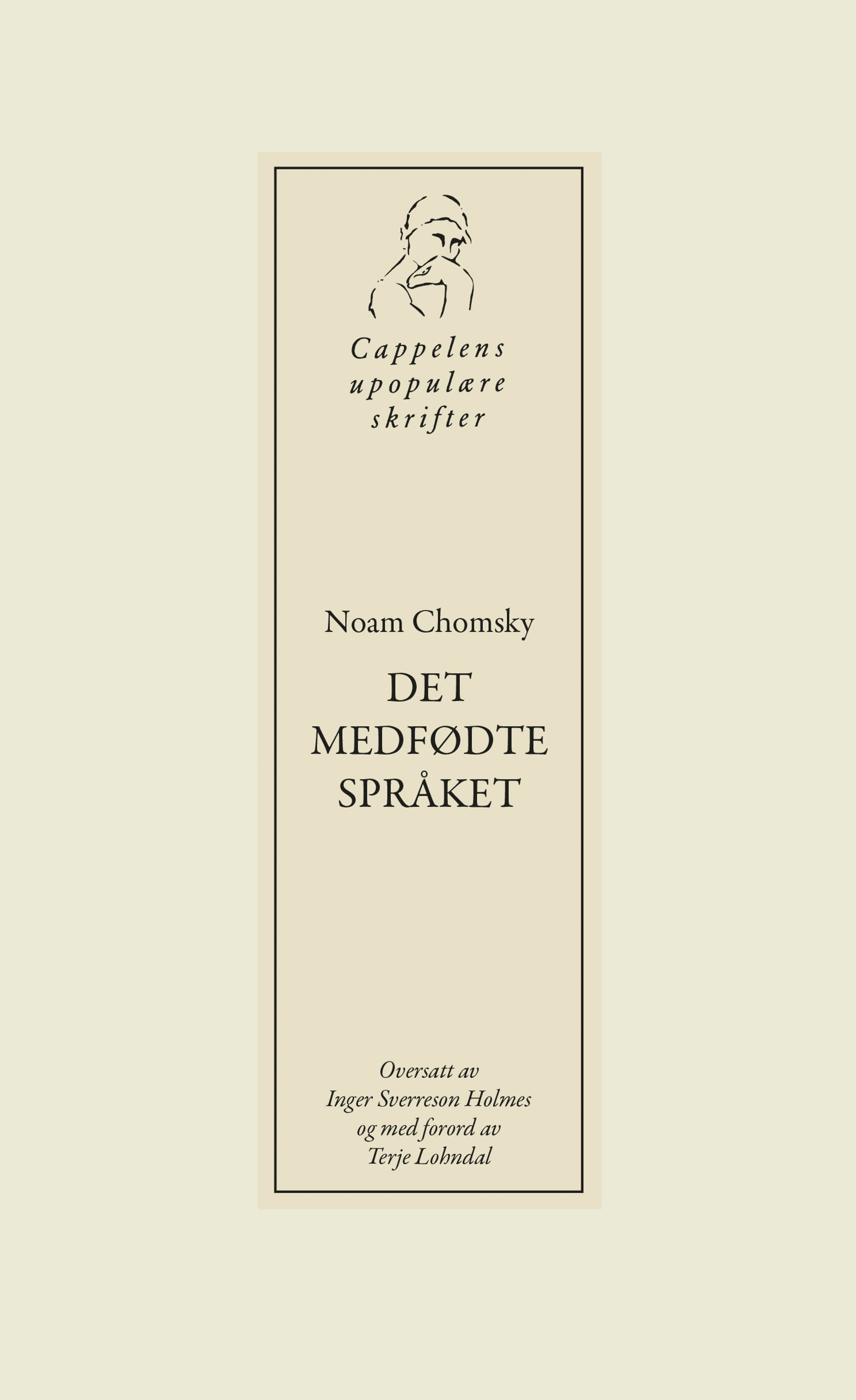 Omslag Det medfødte språket av Noam Chomsky (Heftet)