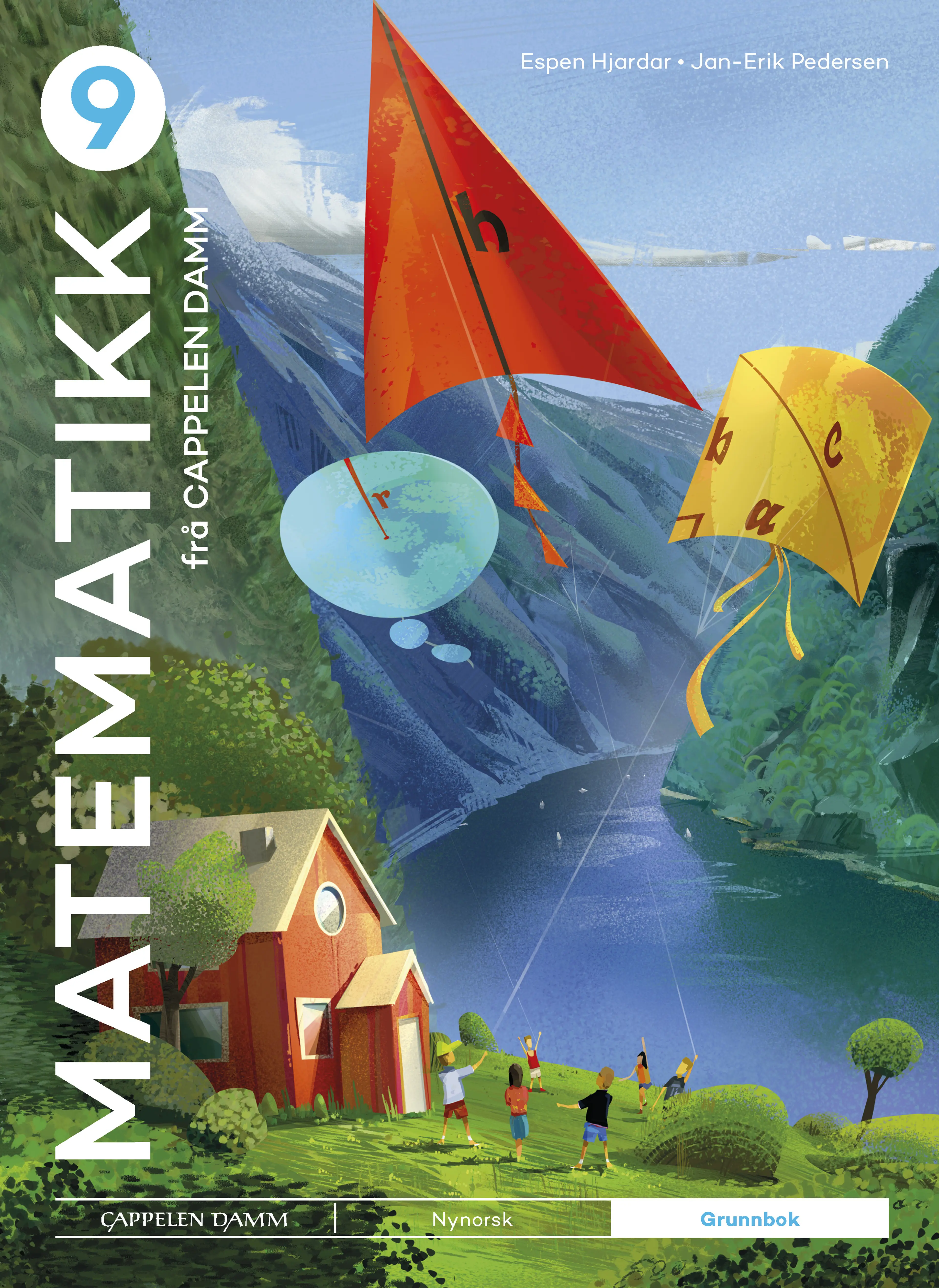 Omslag Matematikk 9 frå Cappelen Damm Grunnbok av Espen Hjardar og Jan-Erik Pedersen (Innbundet)